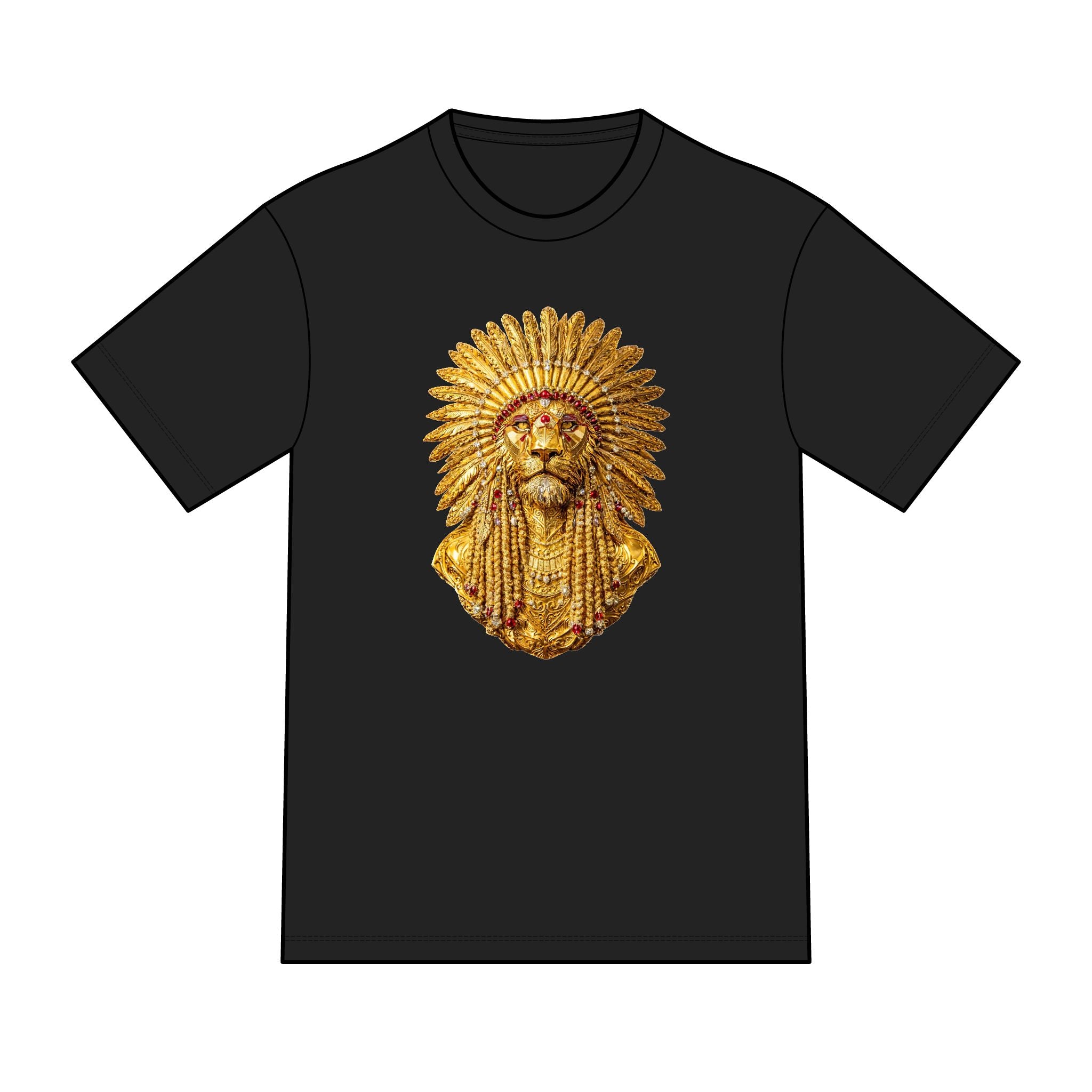 magic warpaint 08 shirt - golden native lion