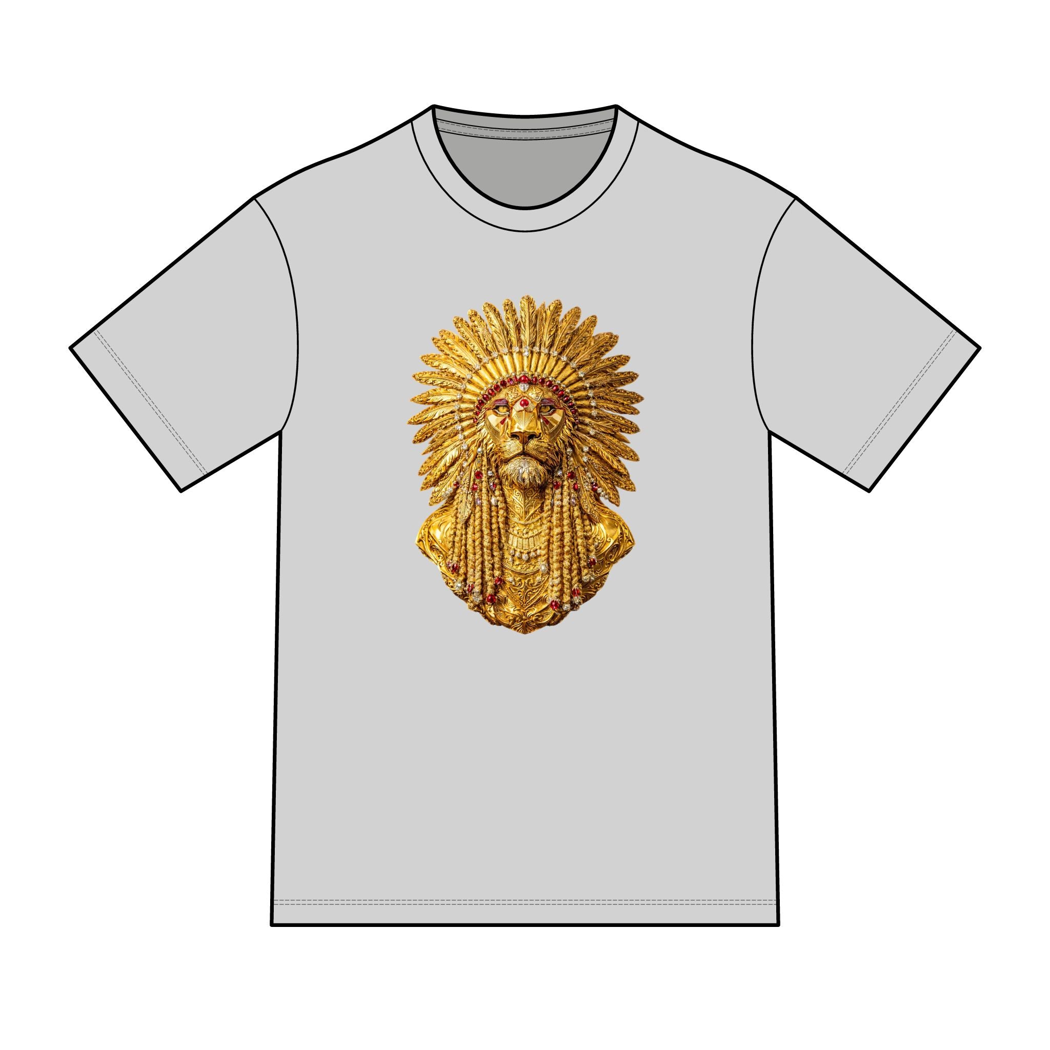 magic warpaint 08 shirt - golden native lion