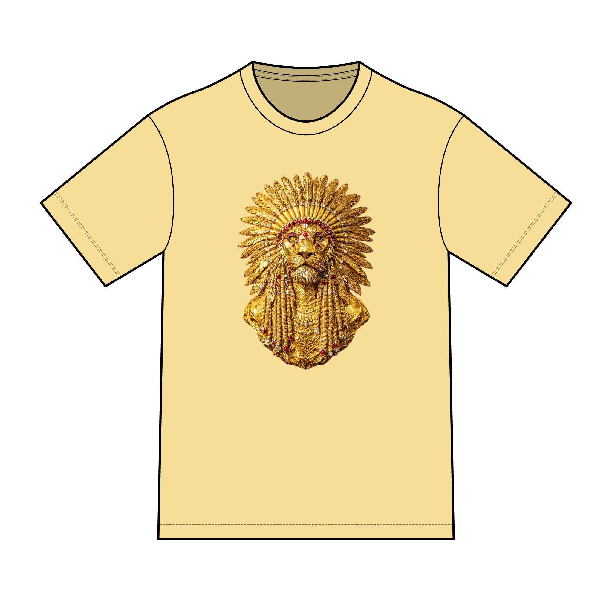 magic warpaint 08 shirt - golden native lion