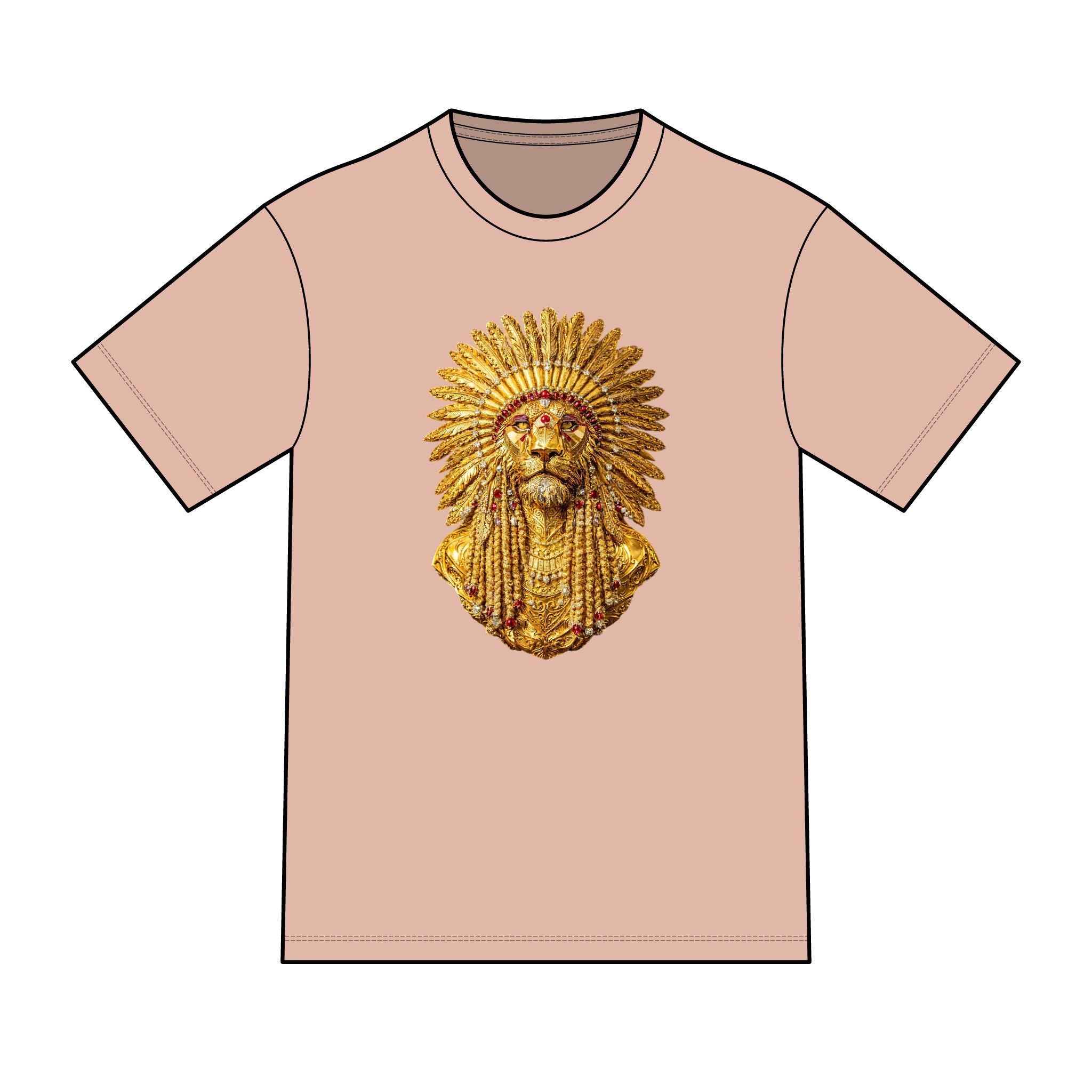 magic warpaint 08 shirt - golden native lion
