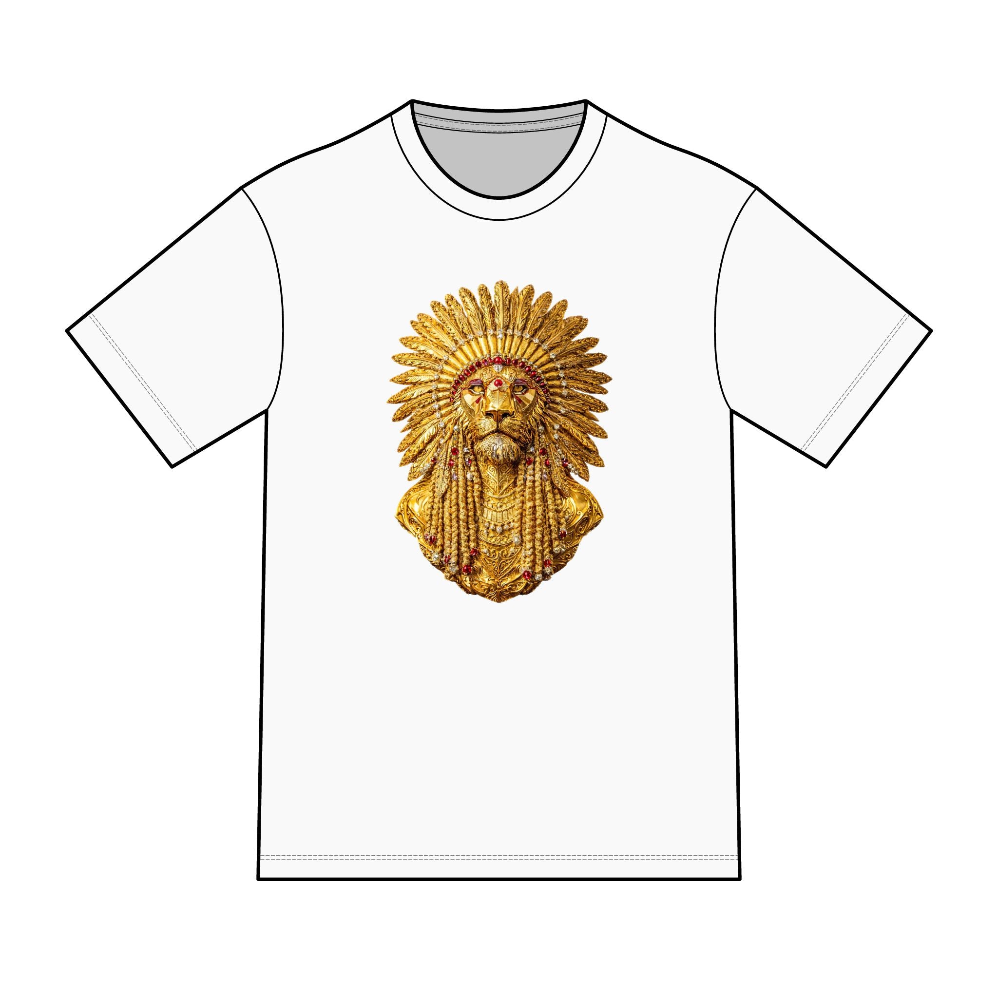 magic warpaint 08 shirt - golden native lion