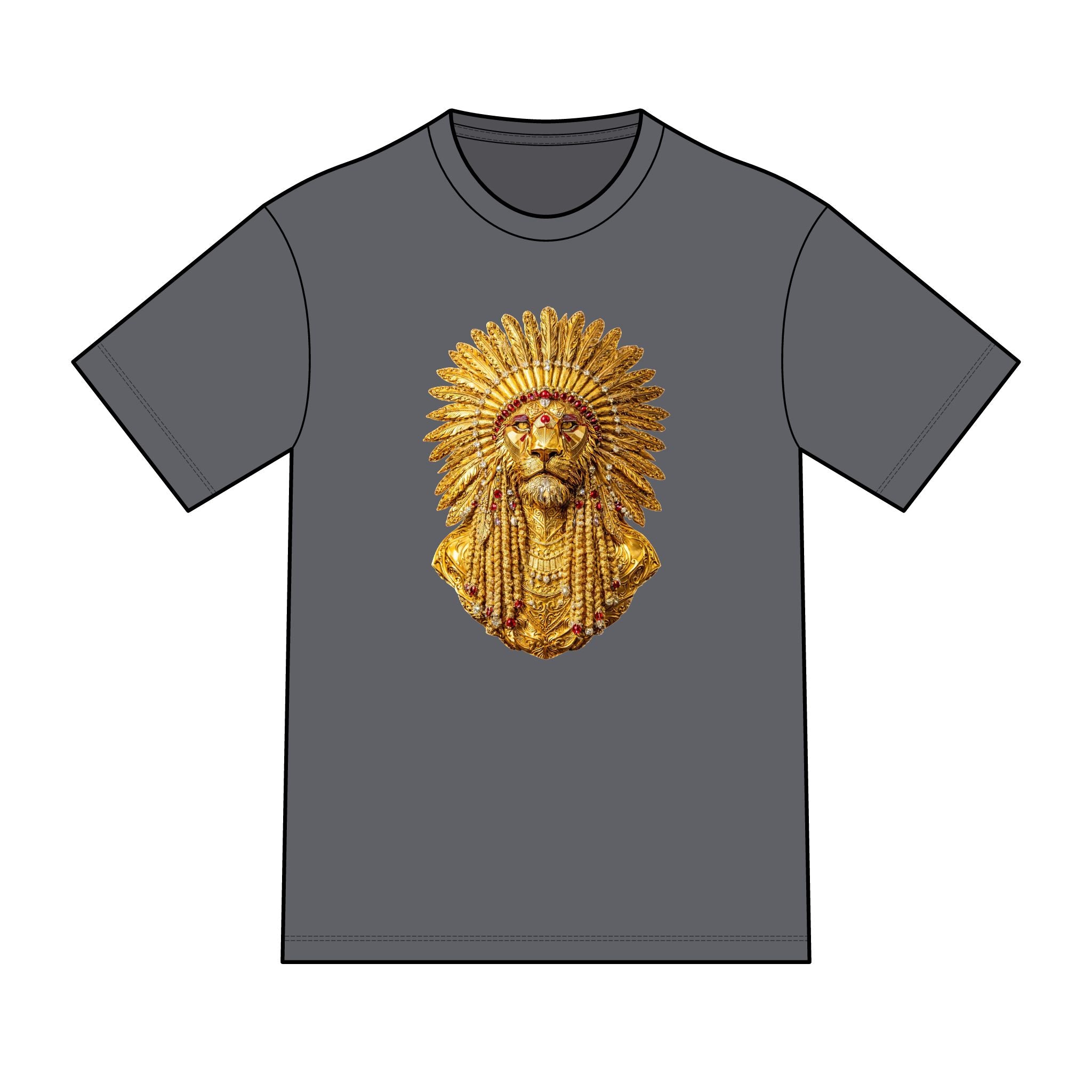magic warpaint 08 shirt - golden native lion