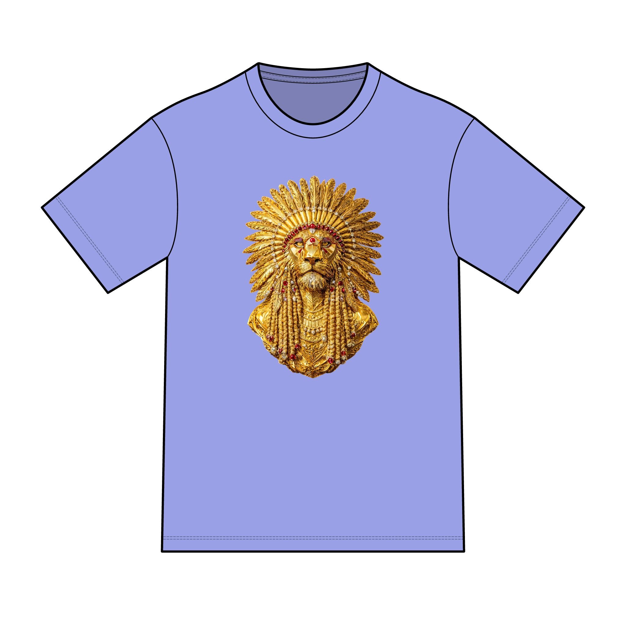 magic warpaint 08 shirt - golden native lion