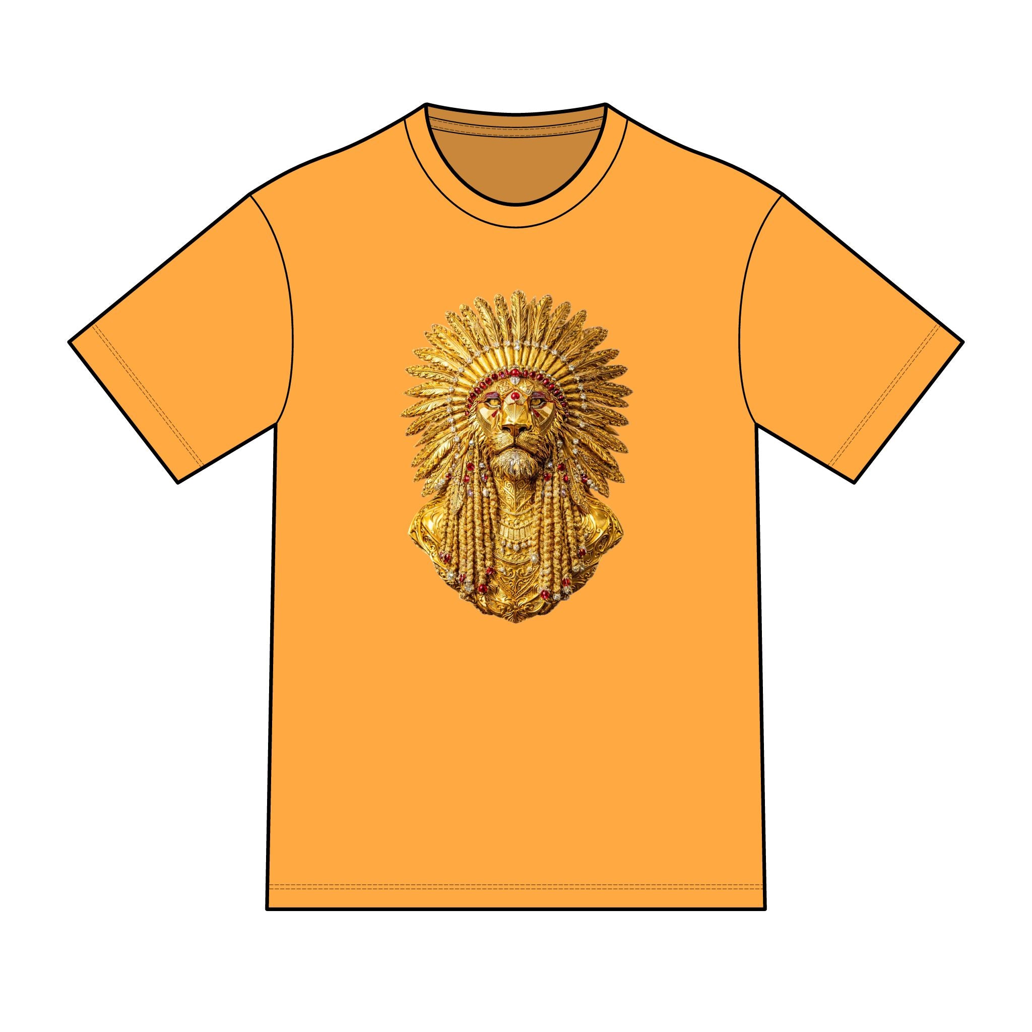 magic warpaint 08 shirt - golden native lion