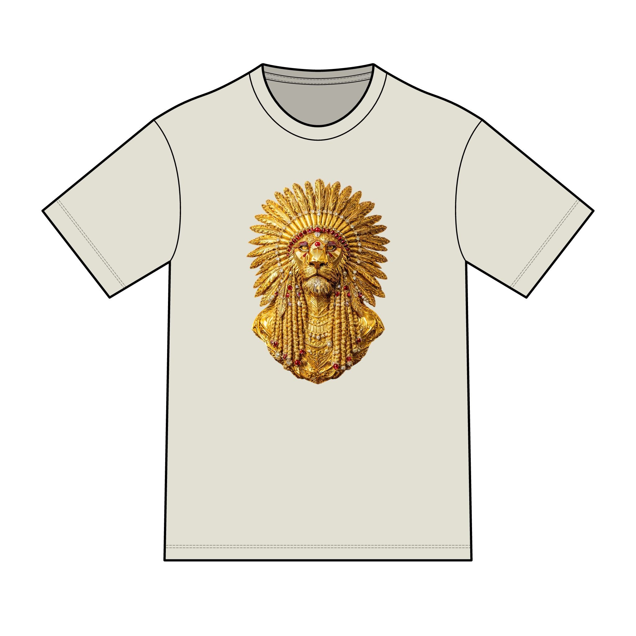 magic warpaint 08 shirt - golden native lion