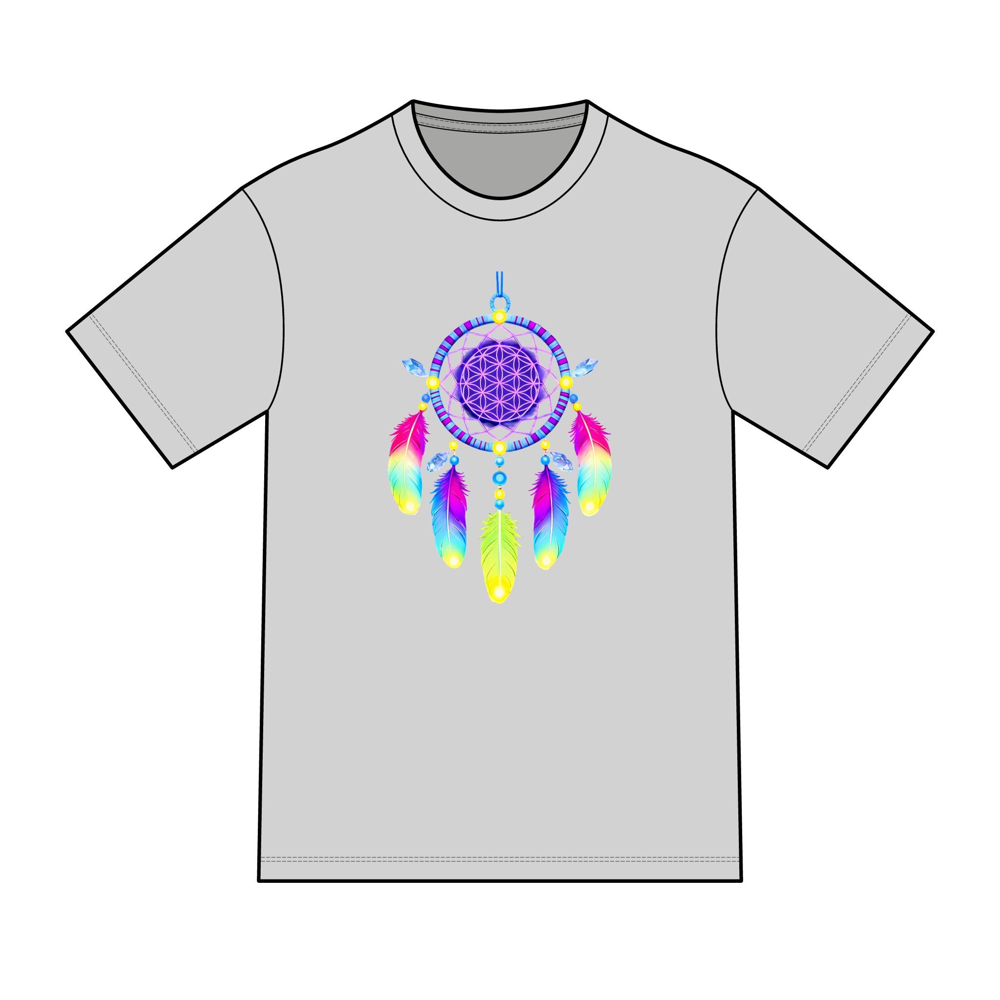 magic warpaint 20 shirt - neon dreamcatcher