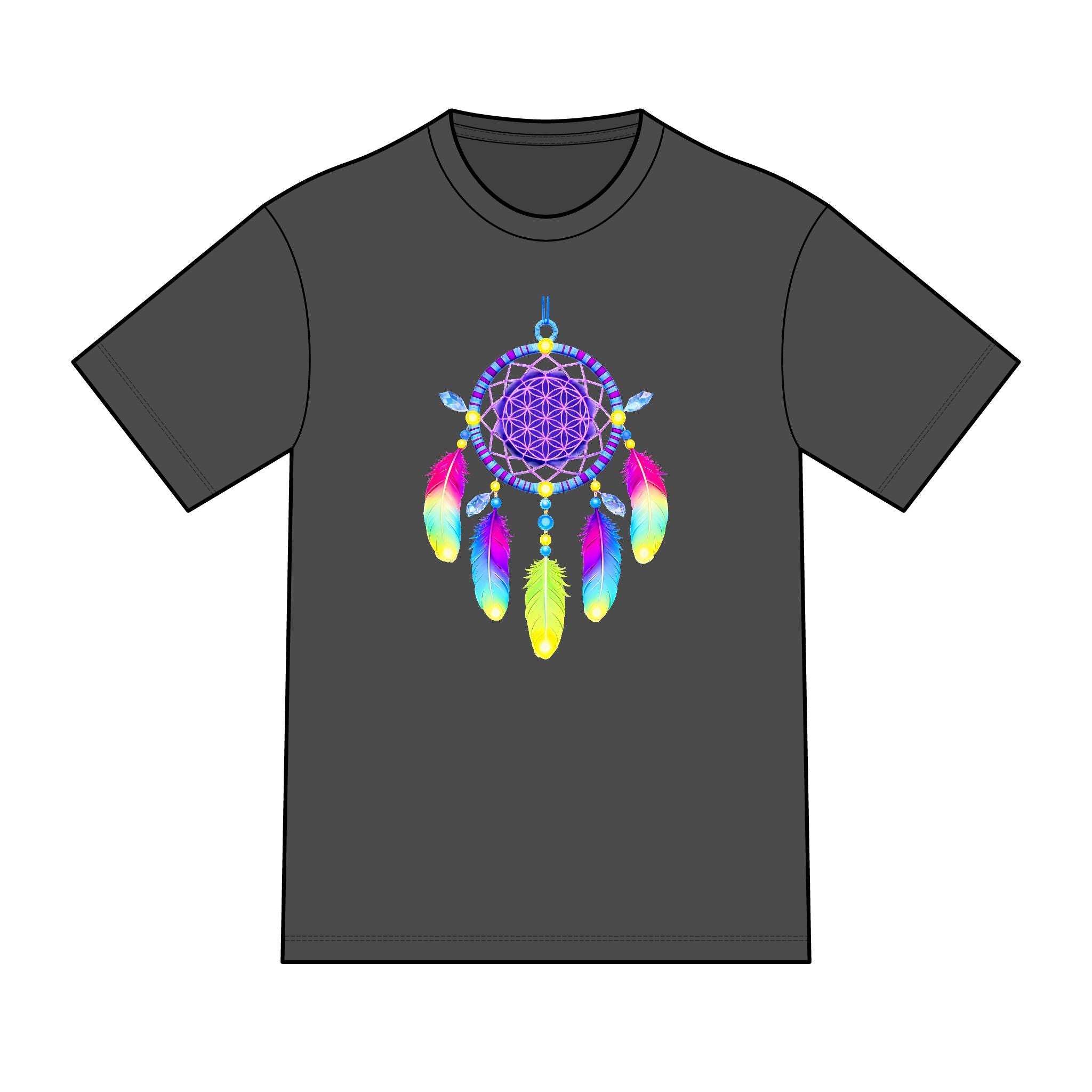 magic warpaint 20 shirt - neon dreamcatcher