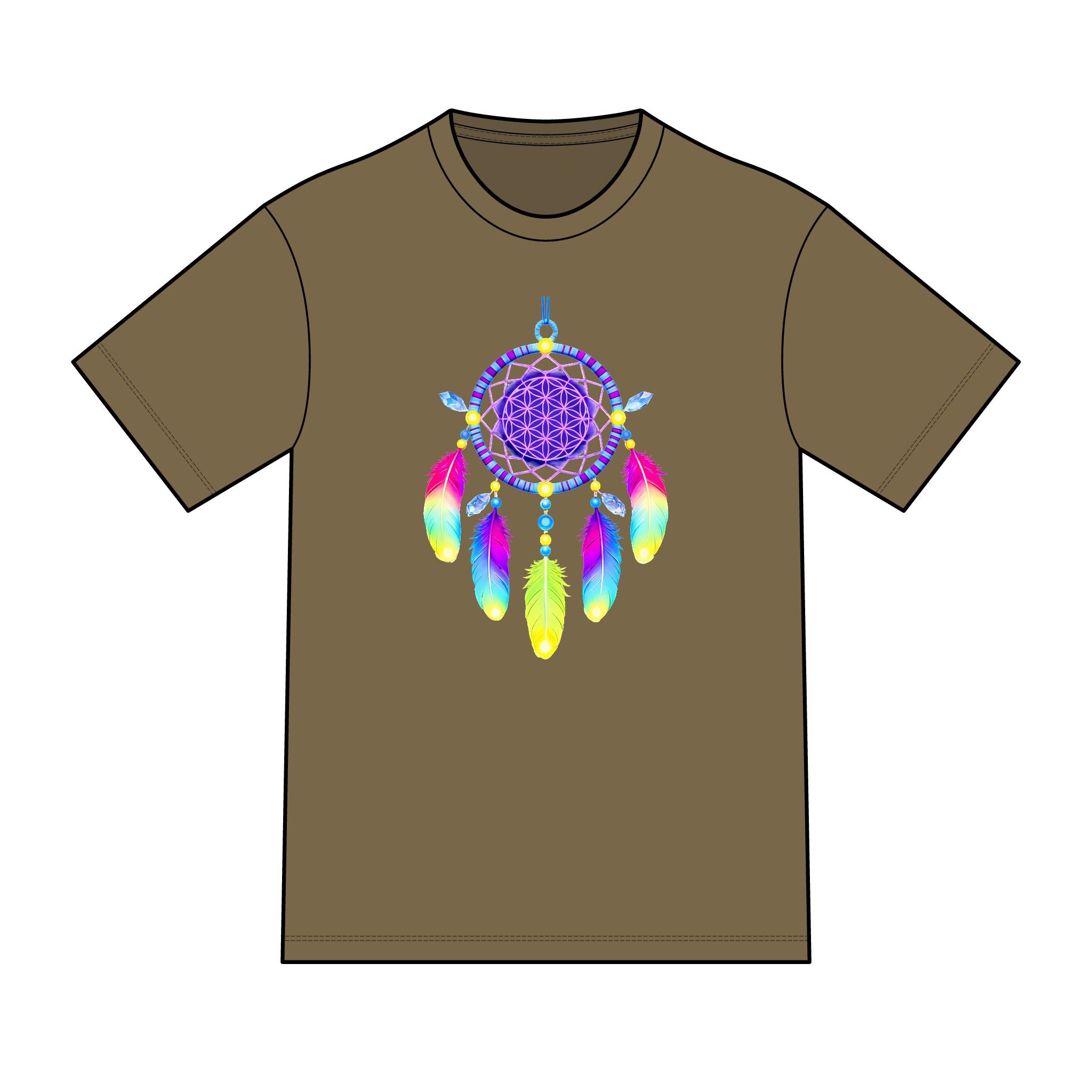 magic warpaint 20 shirt - neon dreamcatcher