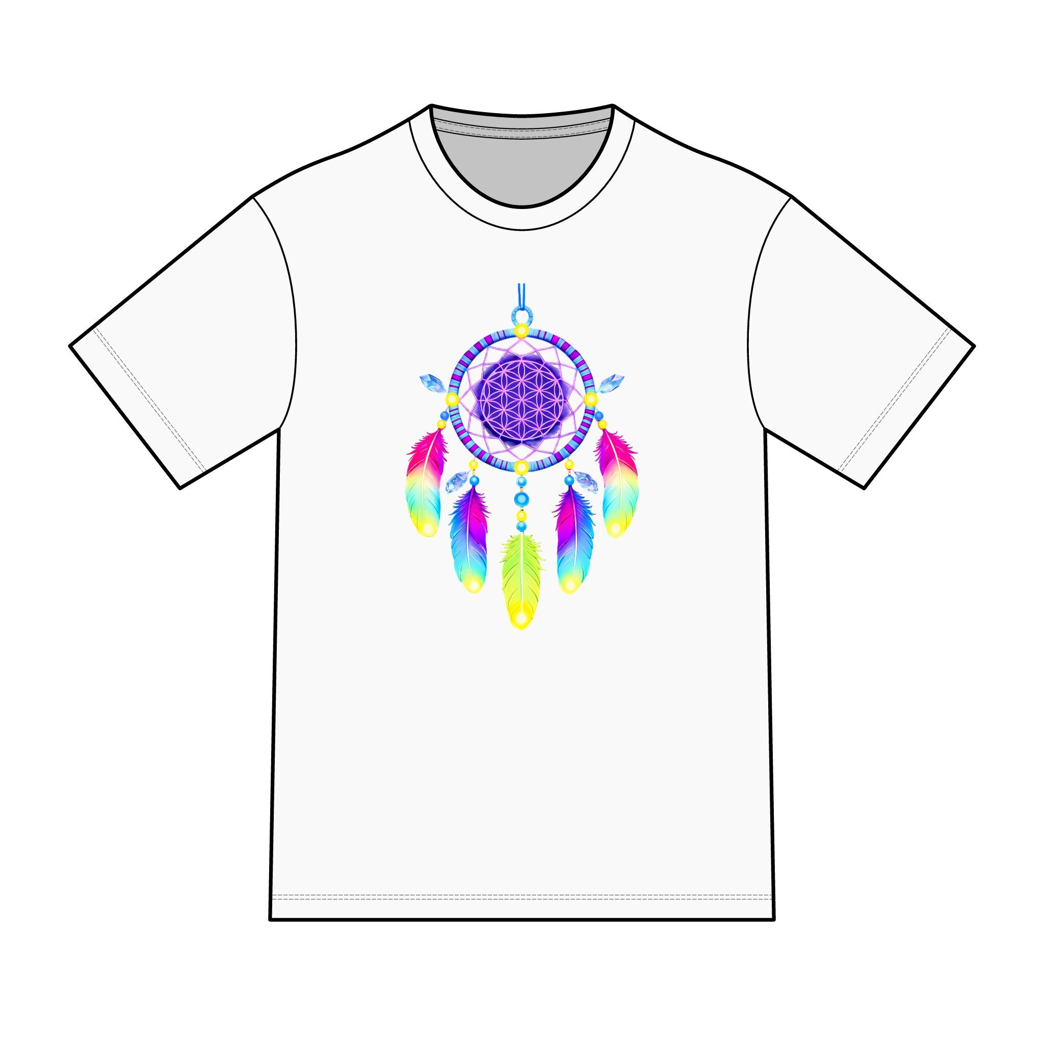 magic warpaint 20 shirt - neon dreamcatcher