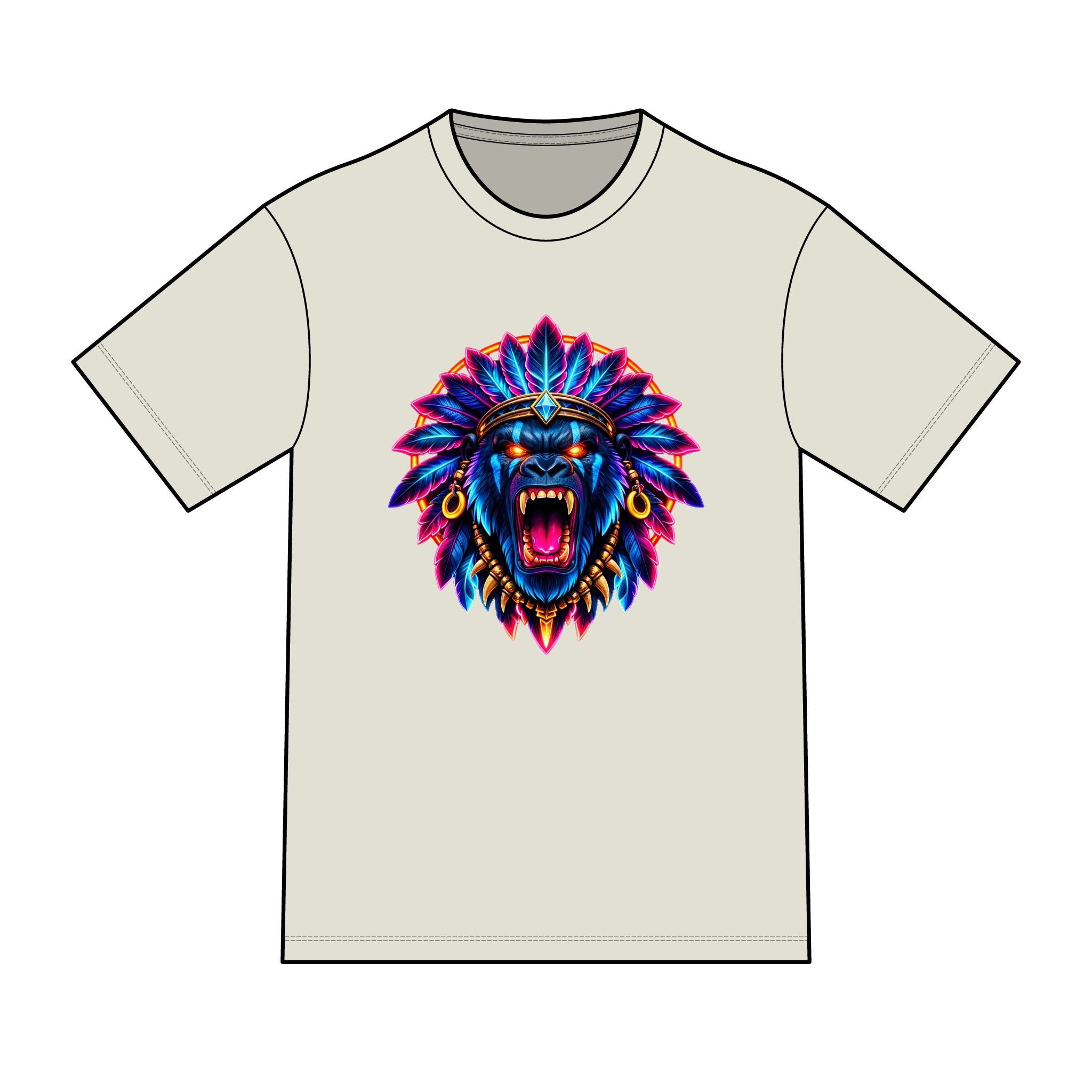 magic warpaint 29 shirt - native gorilla