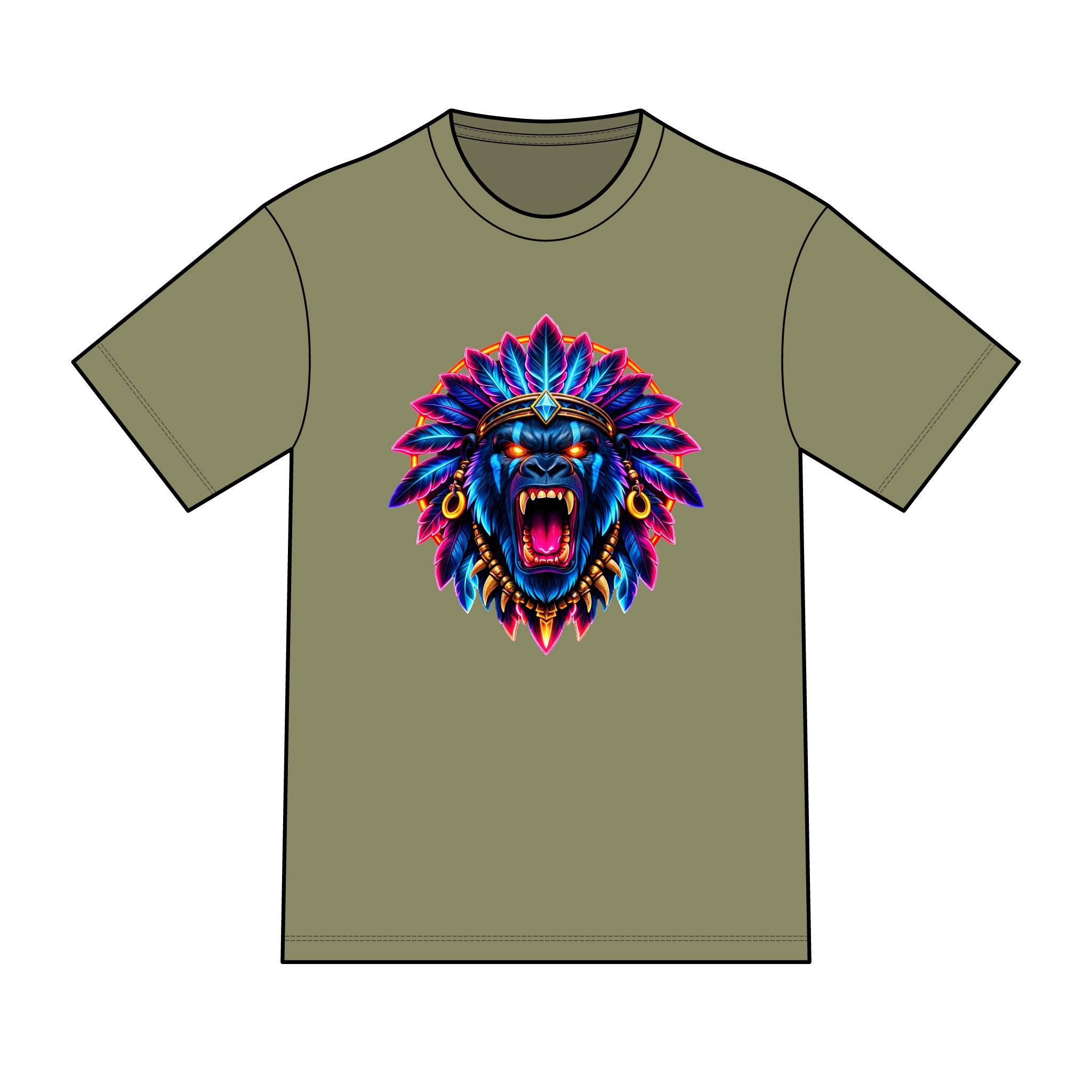 magic warpaint 29 shirt - native gorilla