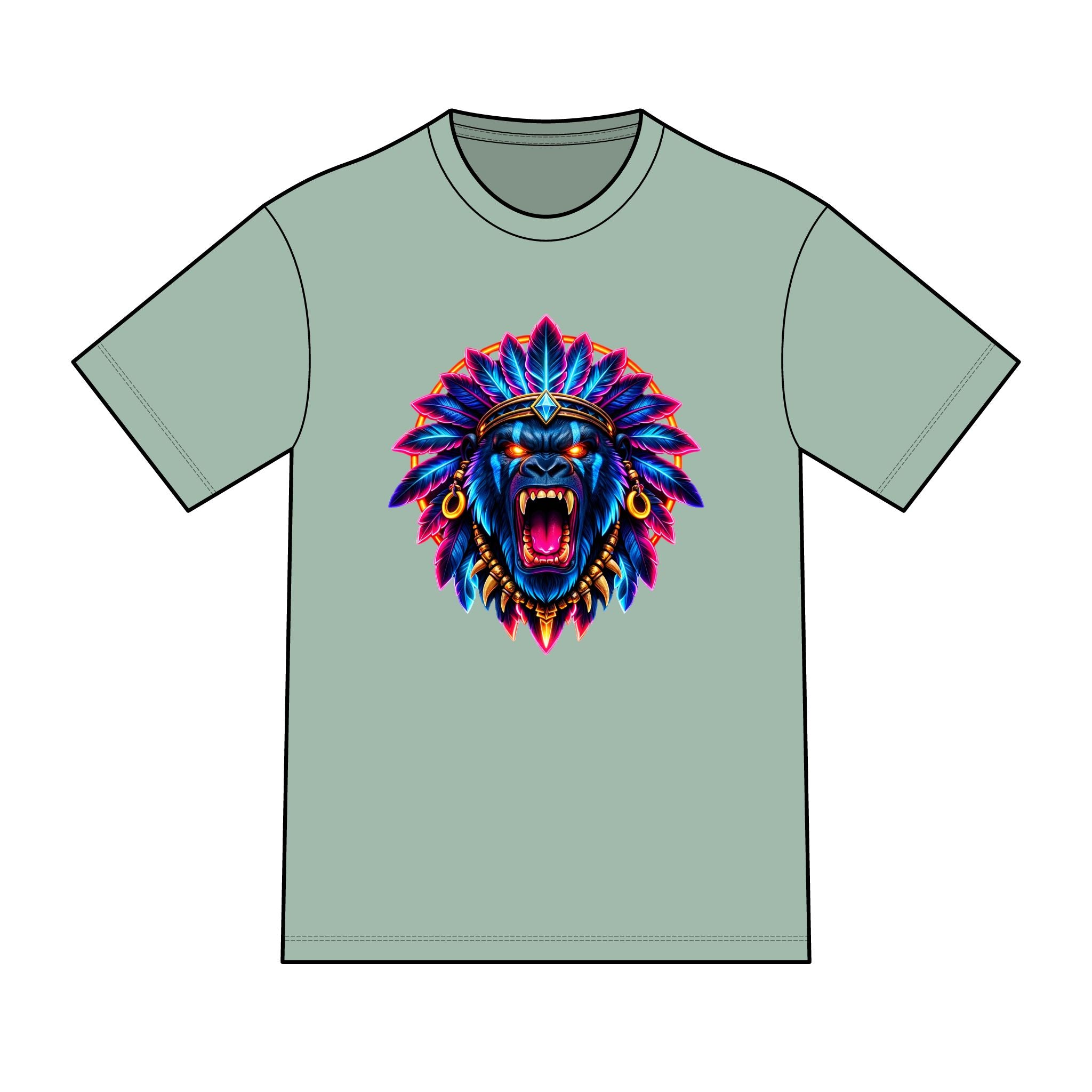 magic warpaint 29 shirt - native gorilla