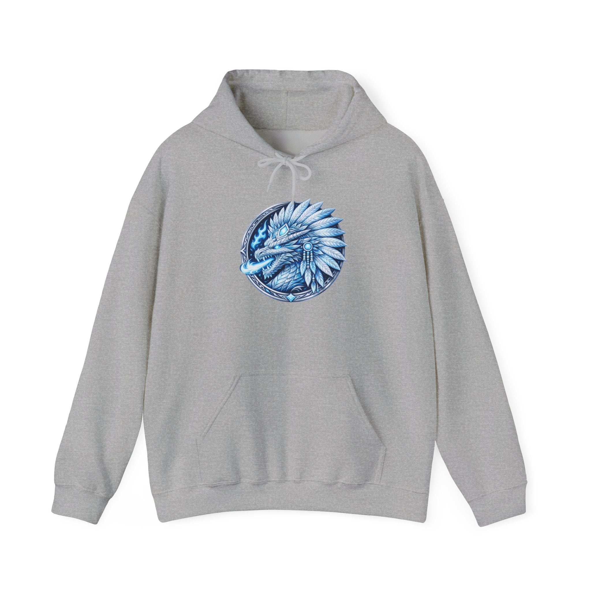 magic warpaint 28 hoodie - blue native dragon