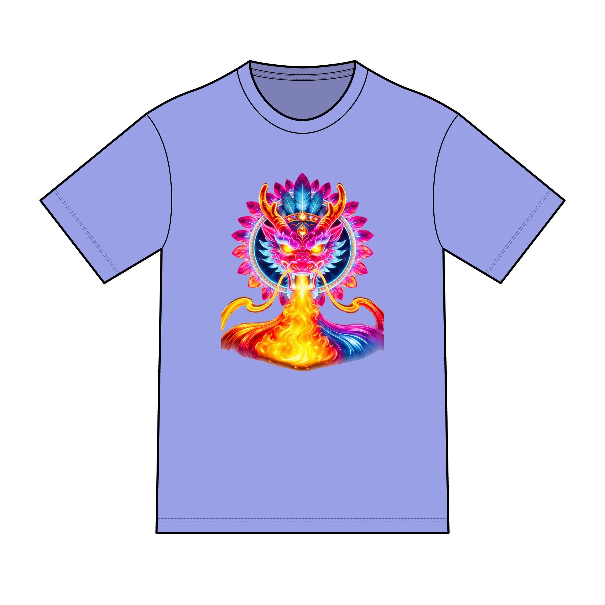 magic warpaint 31 shirt - pink neon dragon