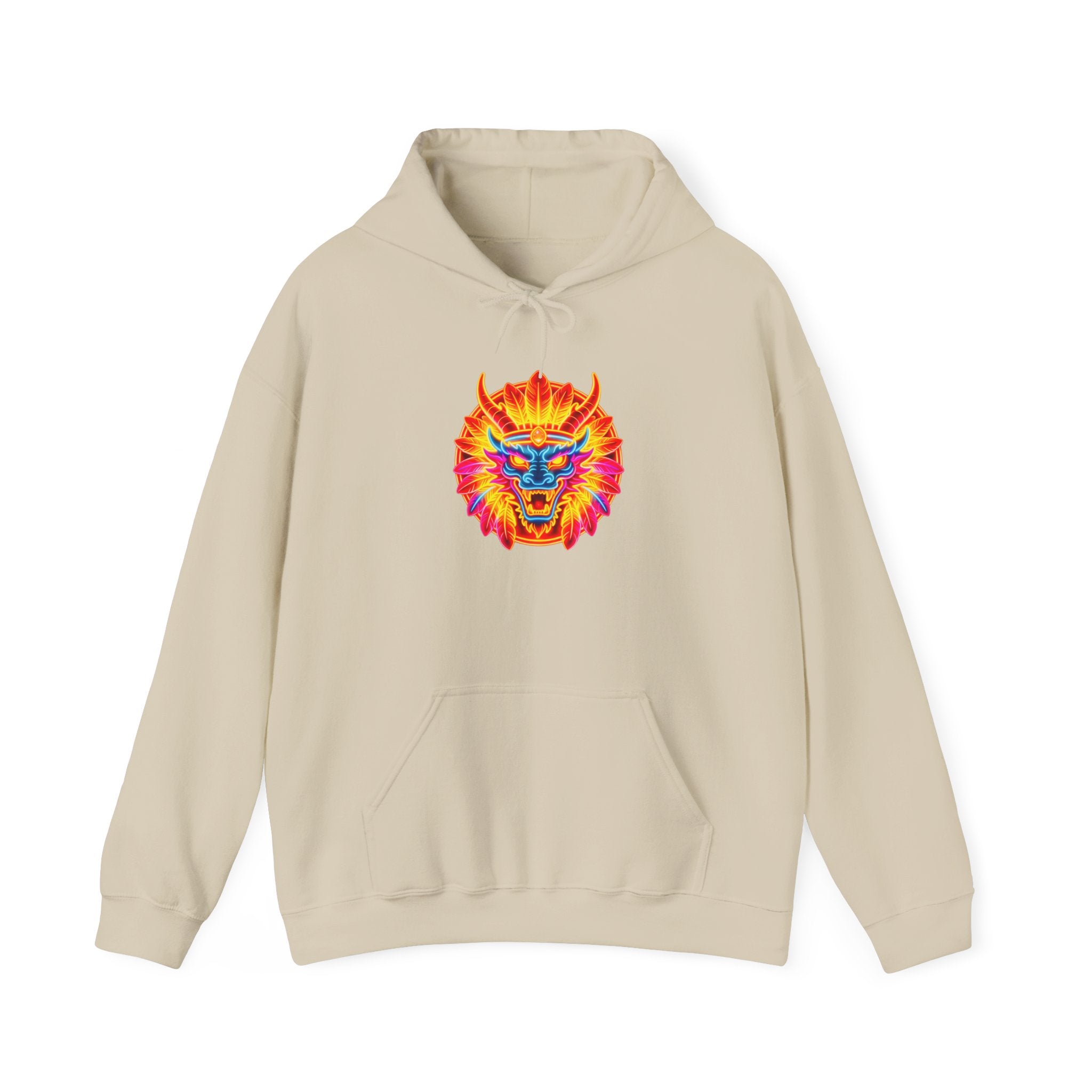magic warpaint 02 hoodie - Psychedelic neon dragon