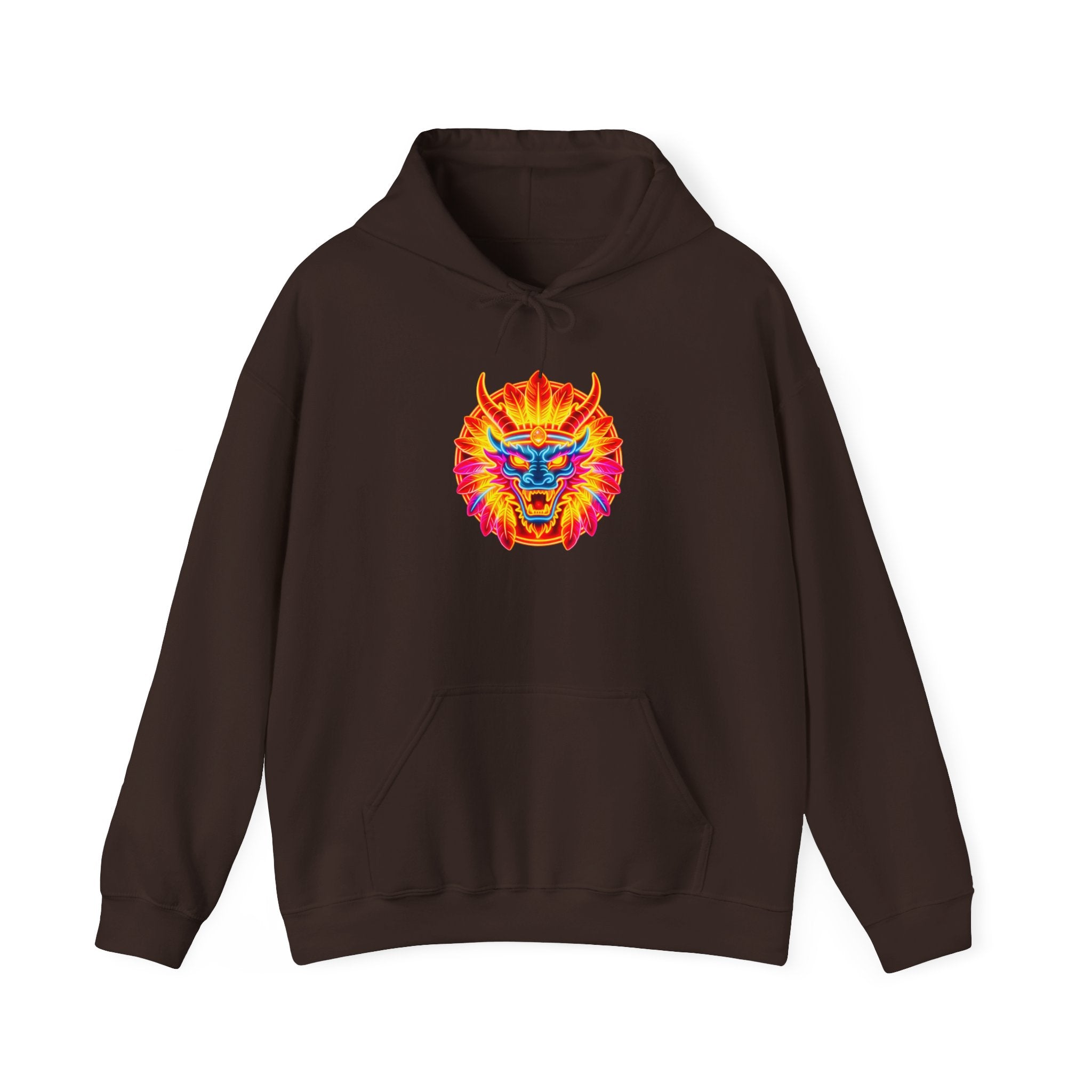 magic warpaint 02 hoodie - Psychedelic neon dragon