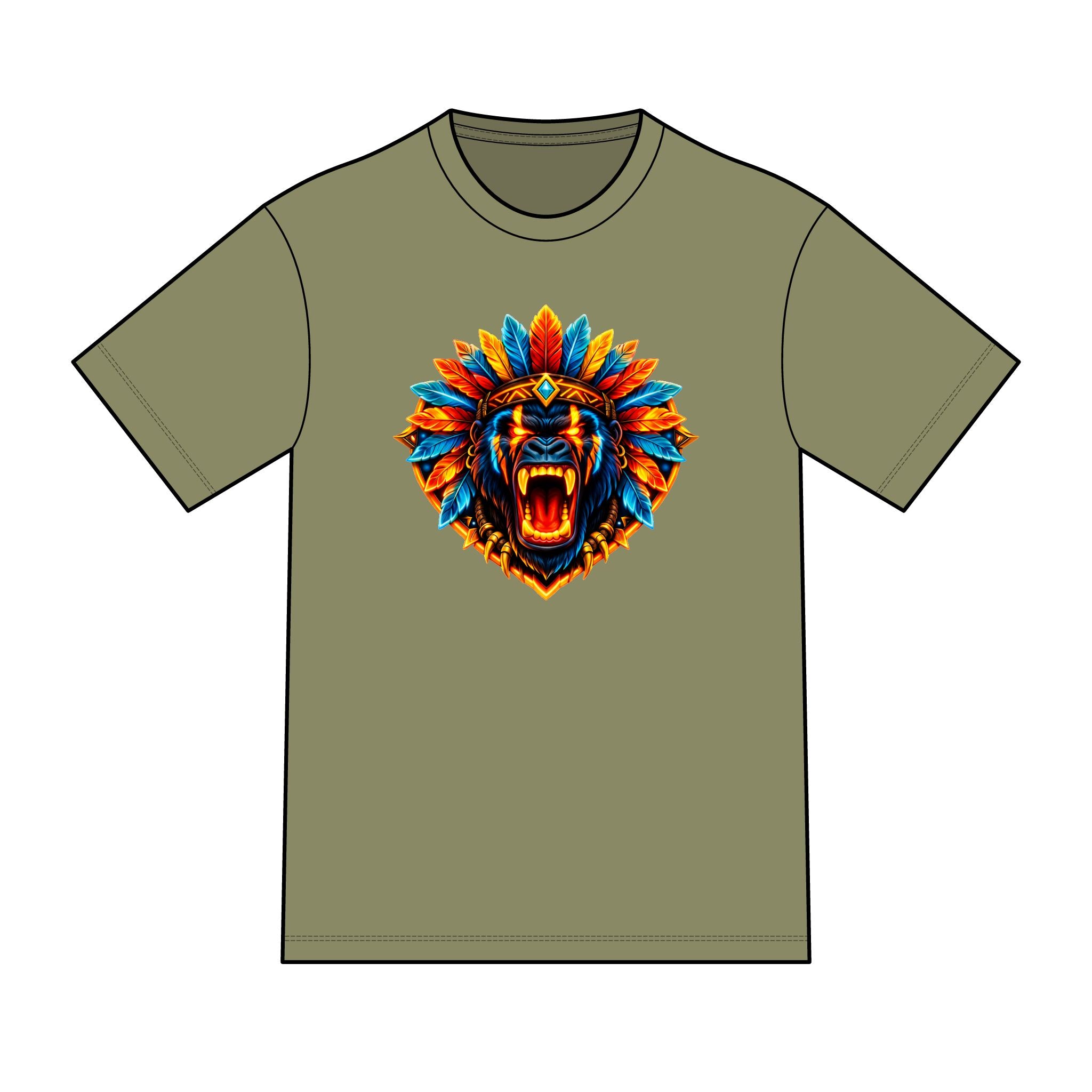 magic warpaint 22 shirt - native gorilla