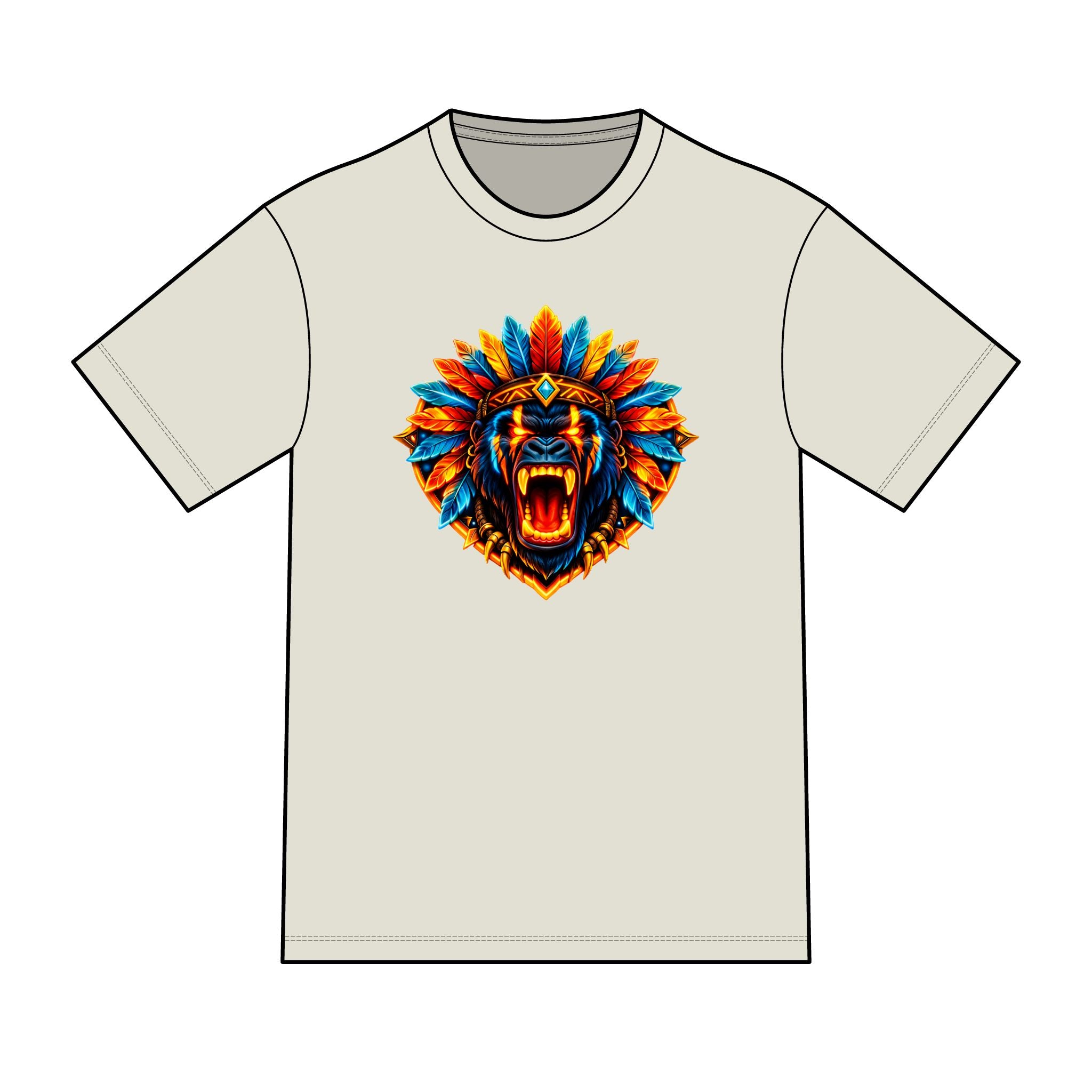 magic warpaint 22 shirt - native gorilla