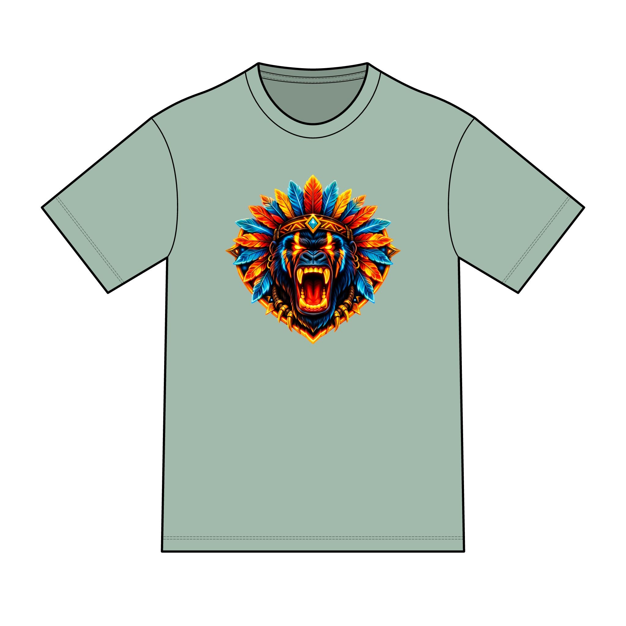 magic warpaint 22 shirt - native gorilla