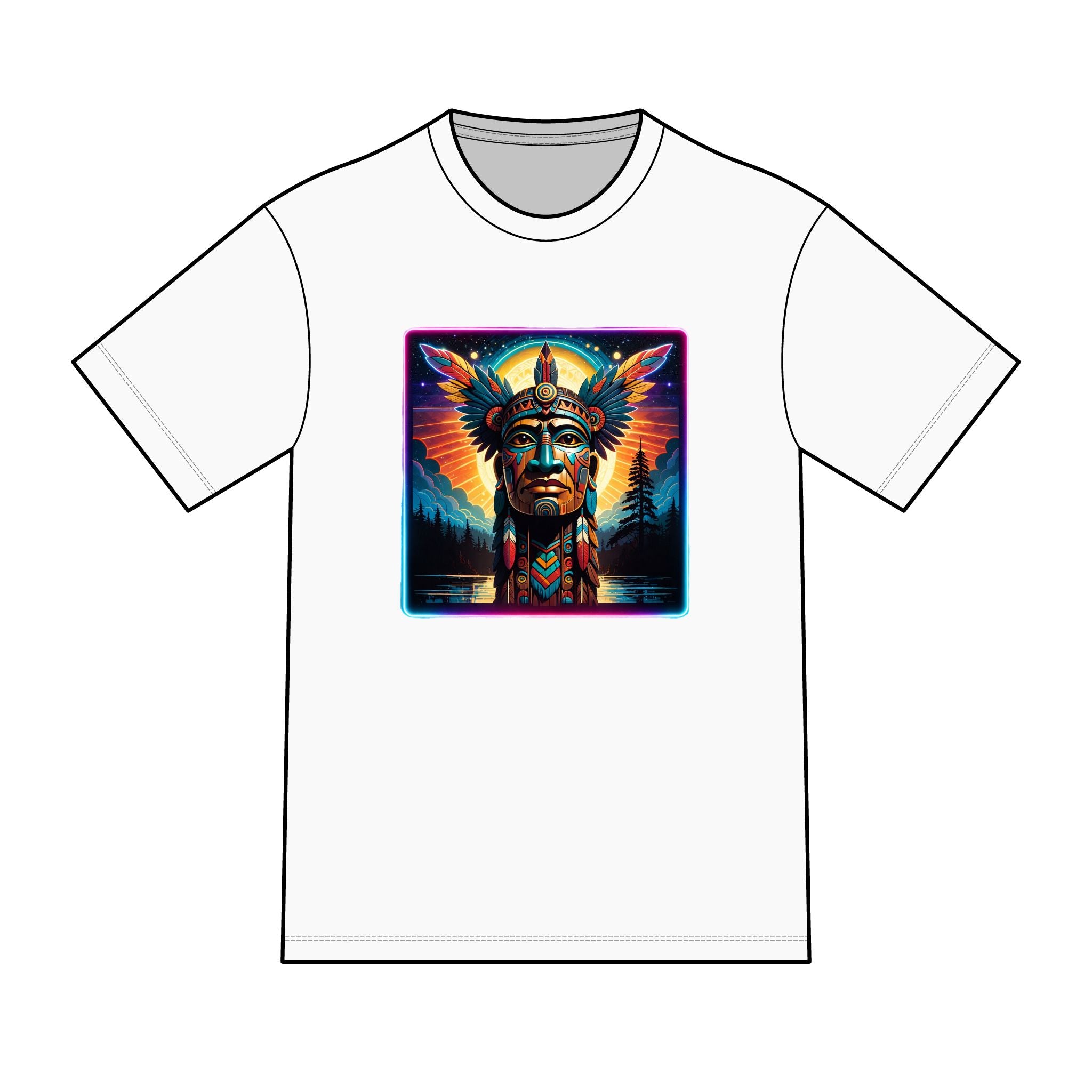magic warpaint 16 shirt - native wooden chief