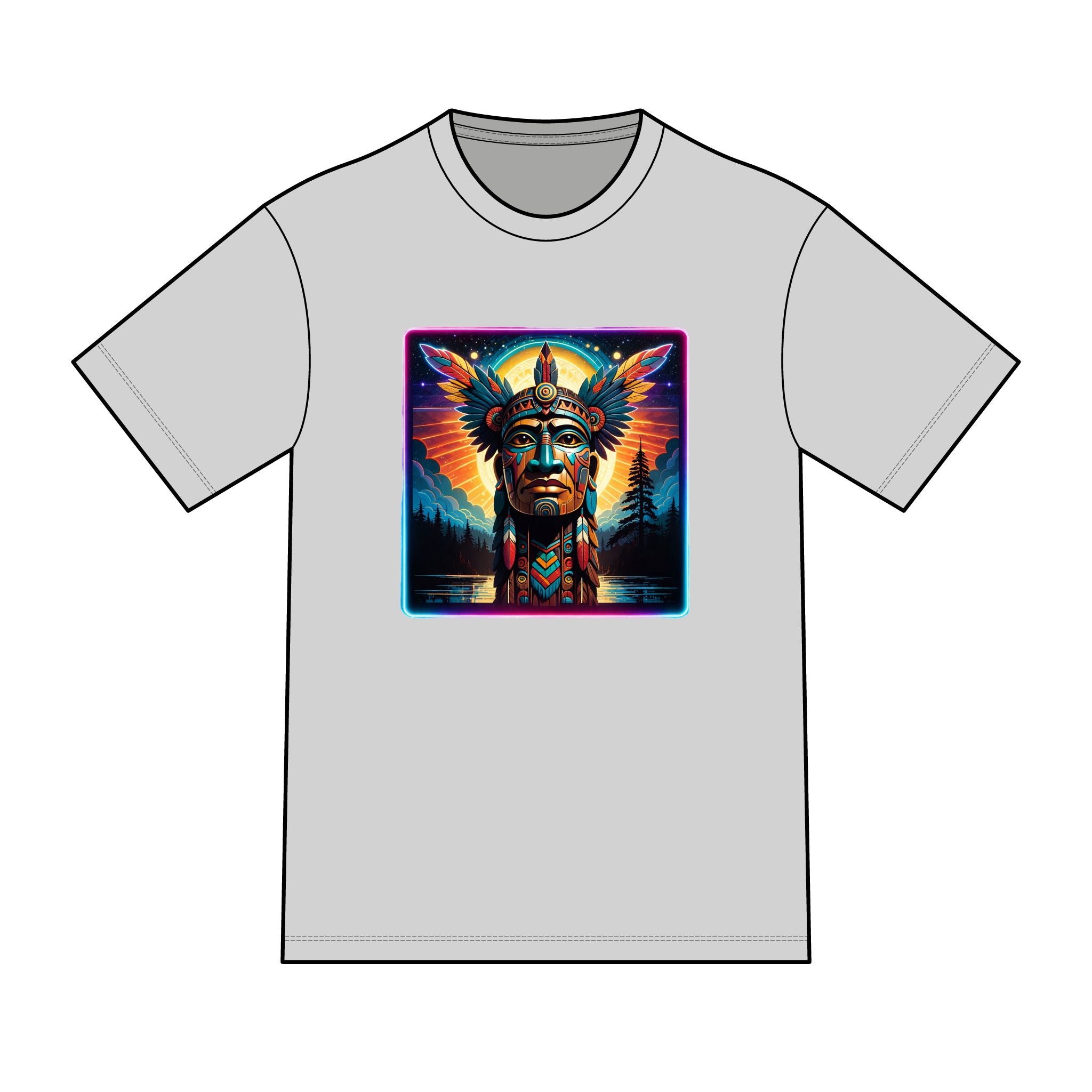 magic warpaint 16 shirt - native wooden chief