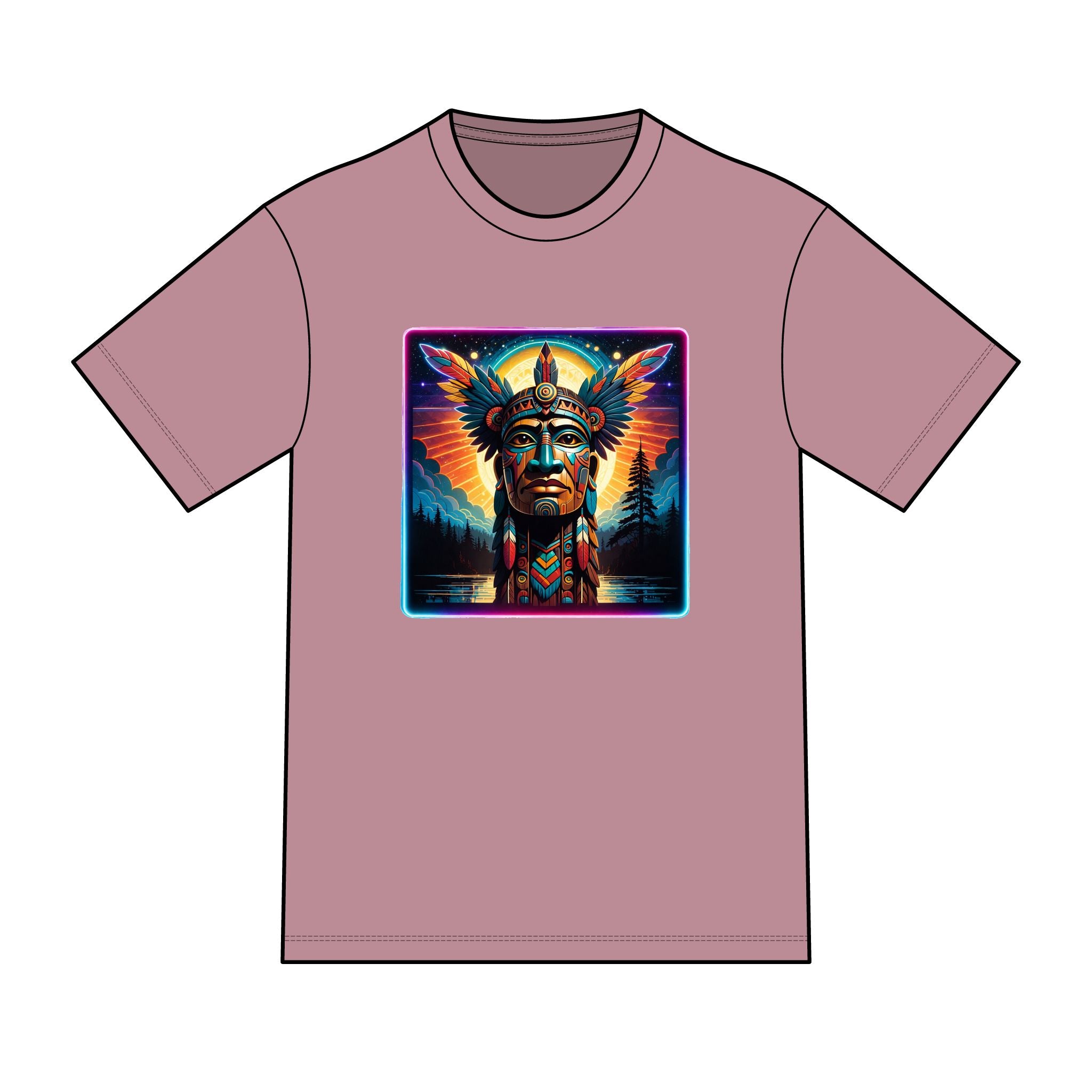 magic warpaint 16 shirt - native wooden chief