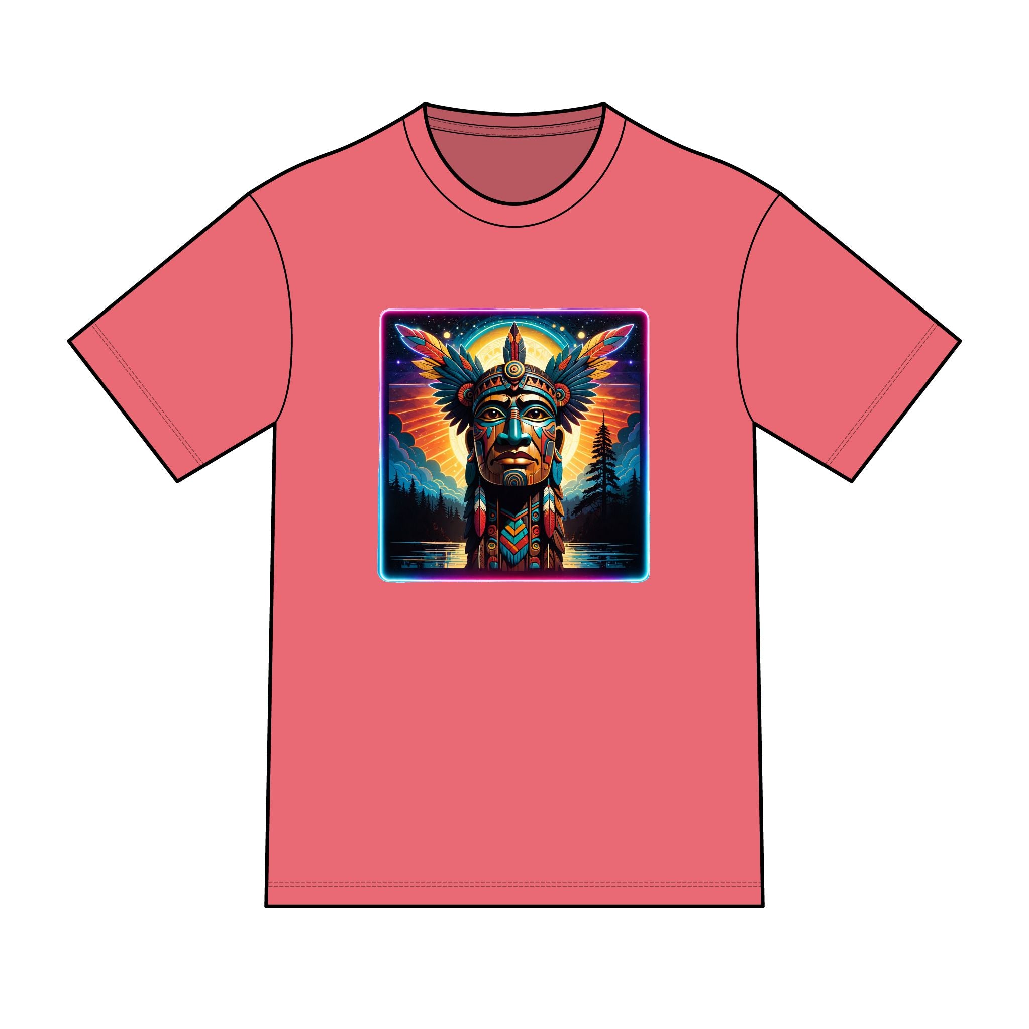 magic warpaint 16 shirt - native wooden chief