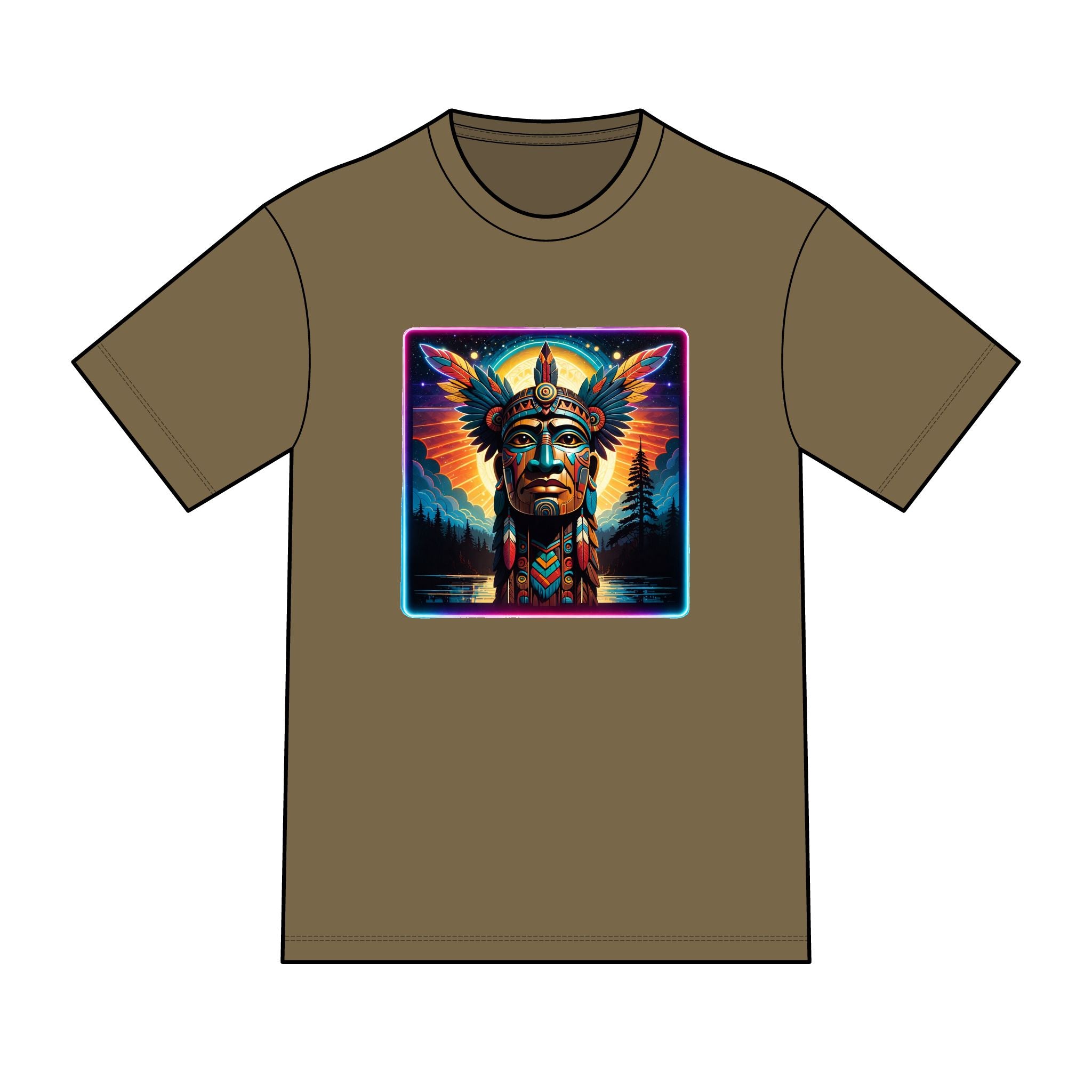 magic warpaint 16 shirt - native wooden chief