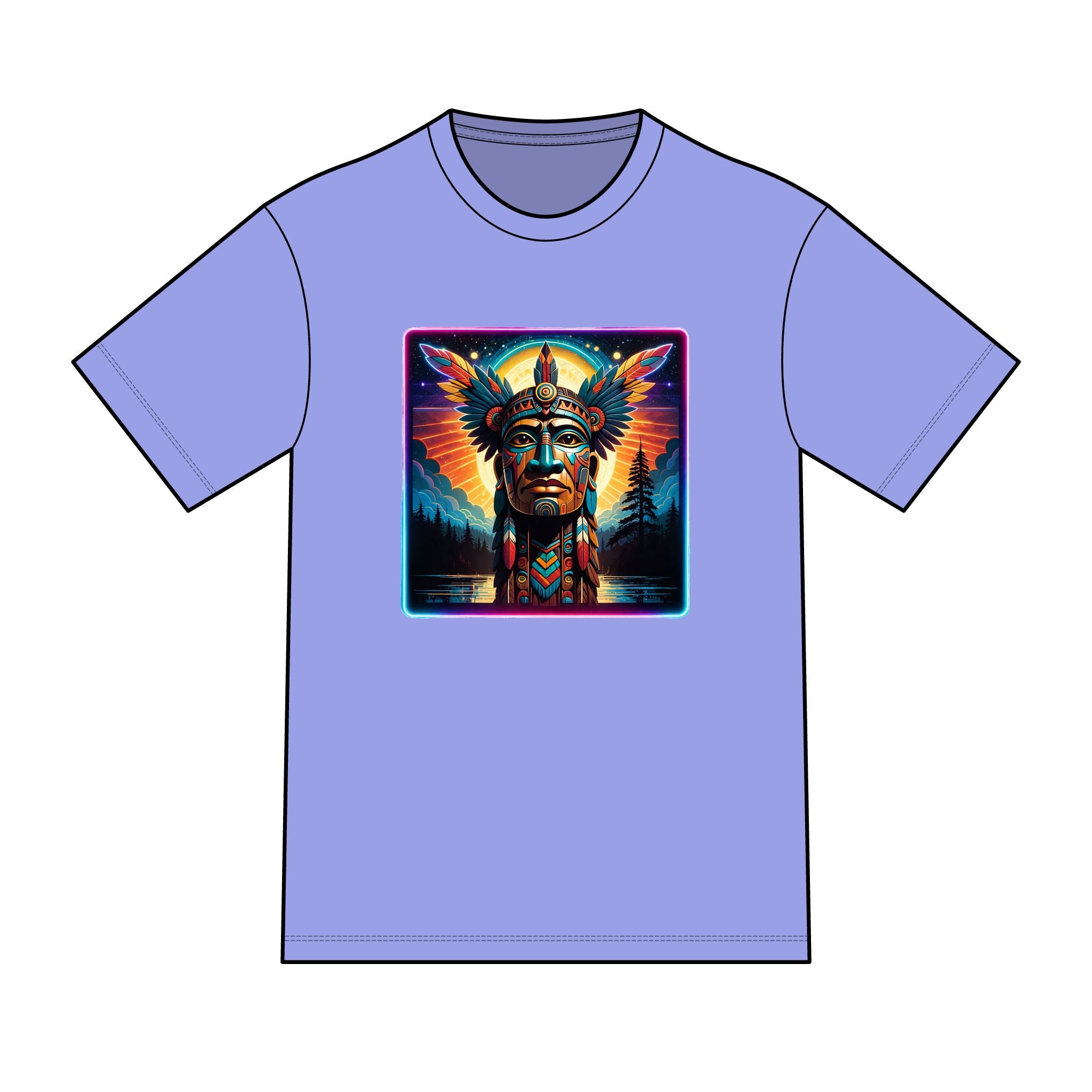 magic warpaint 16 shirt - native wooden chief