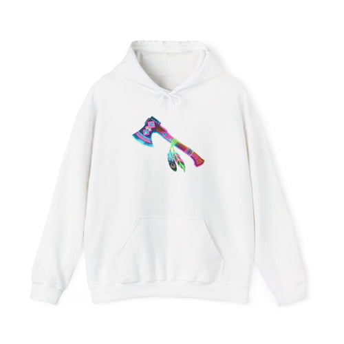 magic warpaint 01 hoodie - Native-Style neon Tomahawk Hoodie