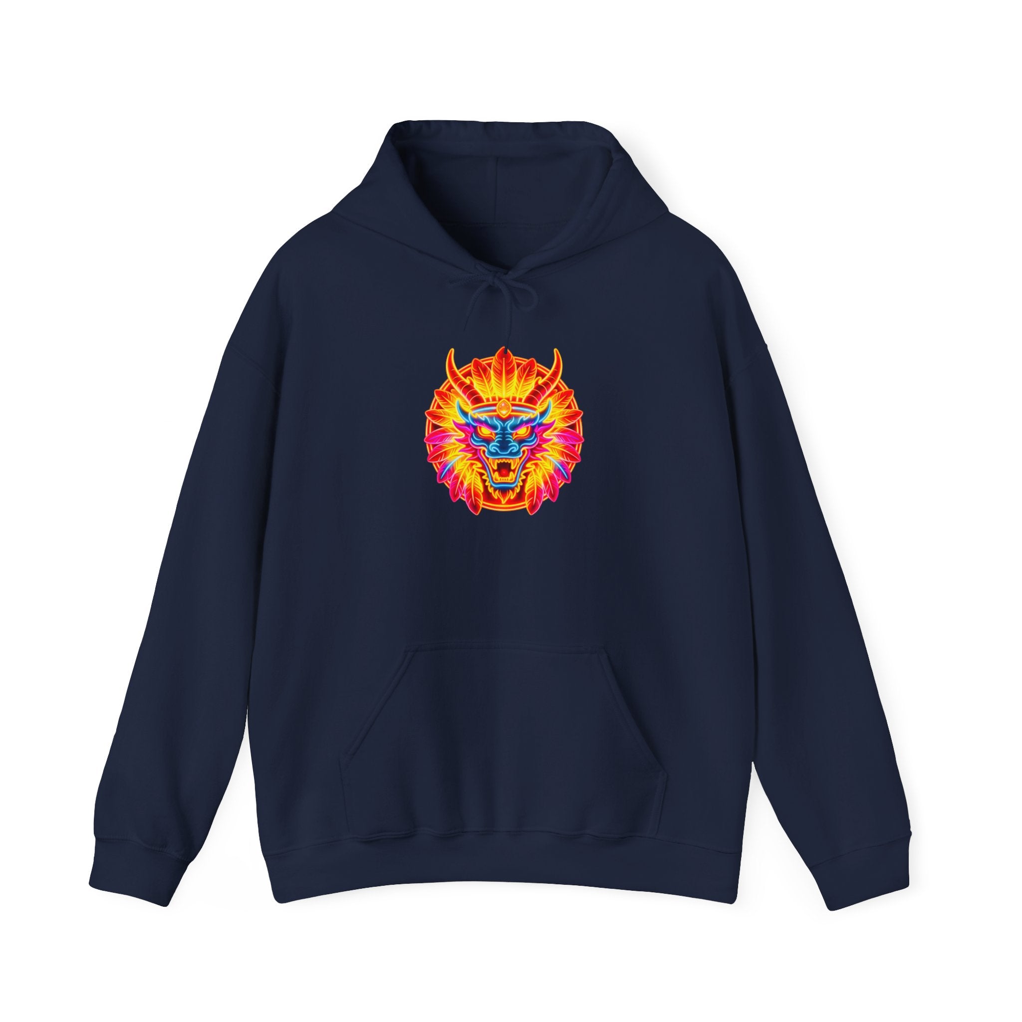 magic warpaint 02 hoodie - Psychedelic neon dragon