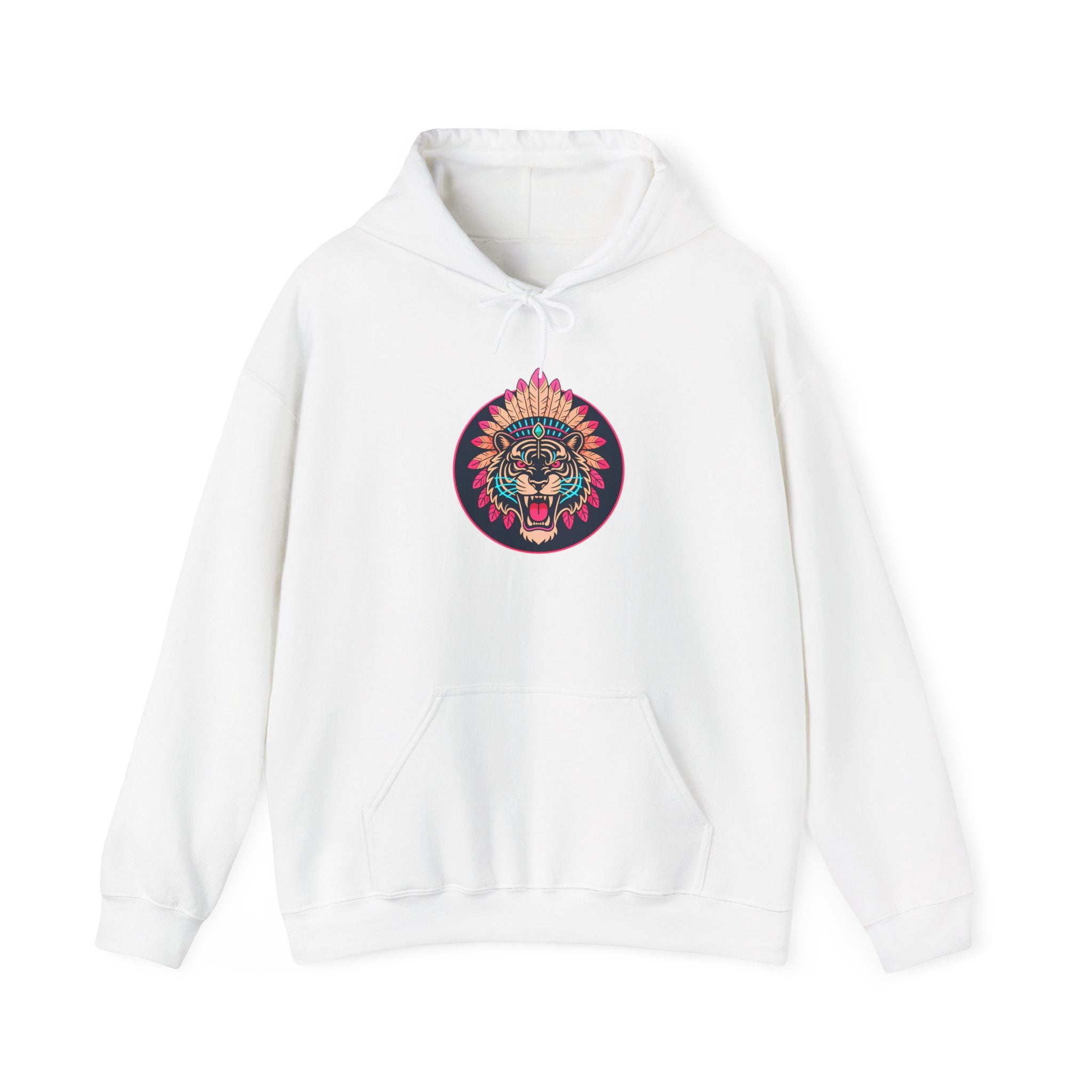 magic warpaint 25 hoodie - native traditional tiger
