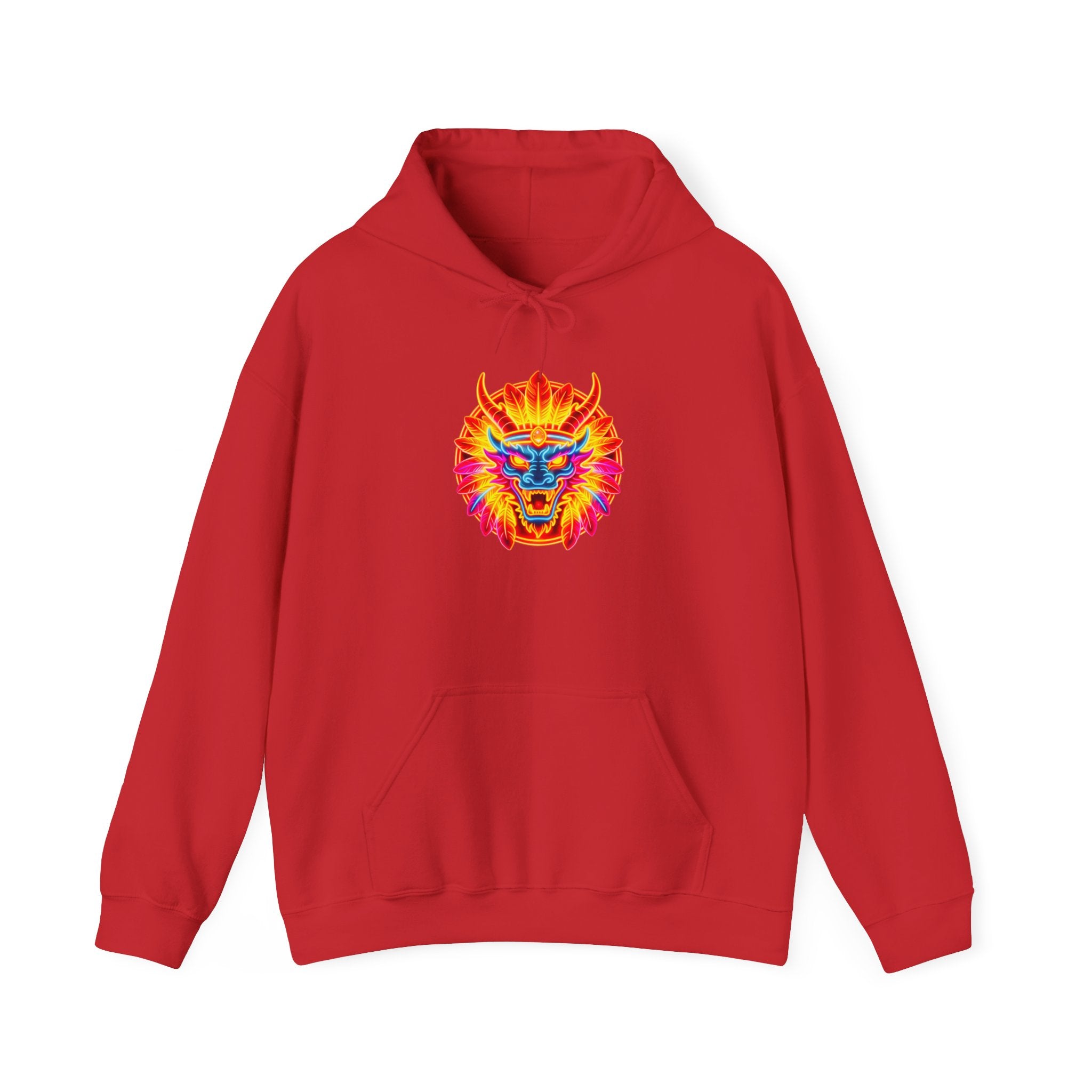 magic warpaint 02 hoodie - Psychedelic neon dragon
