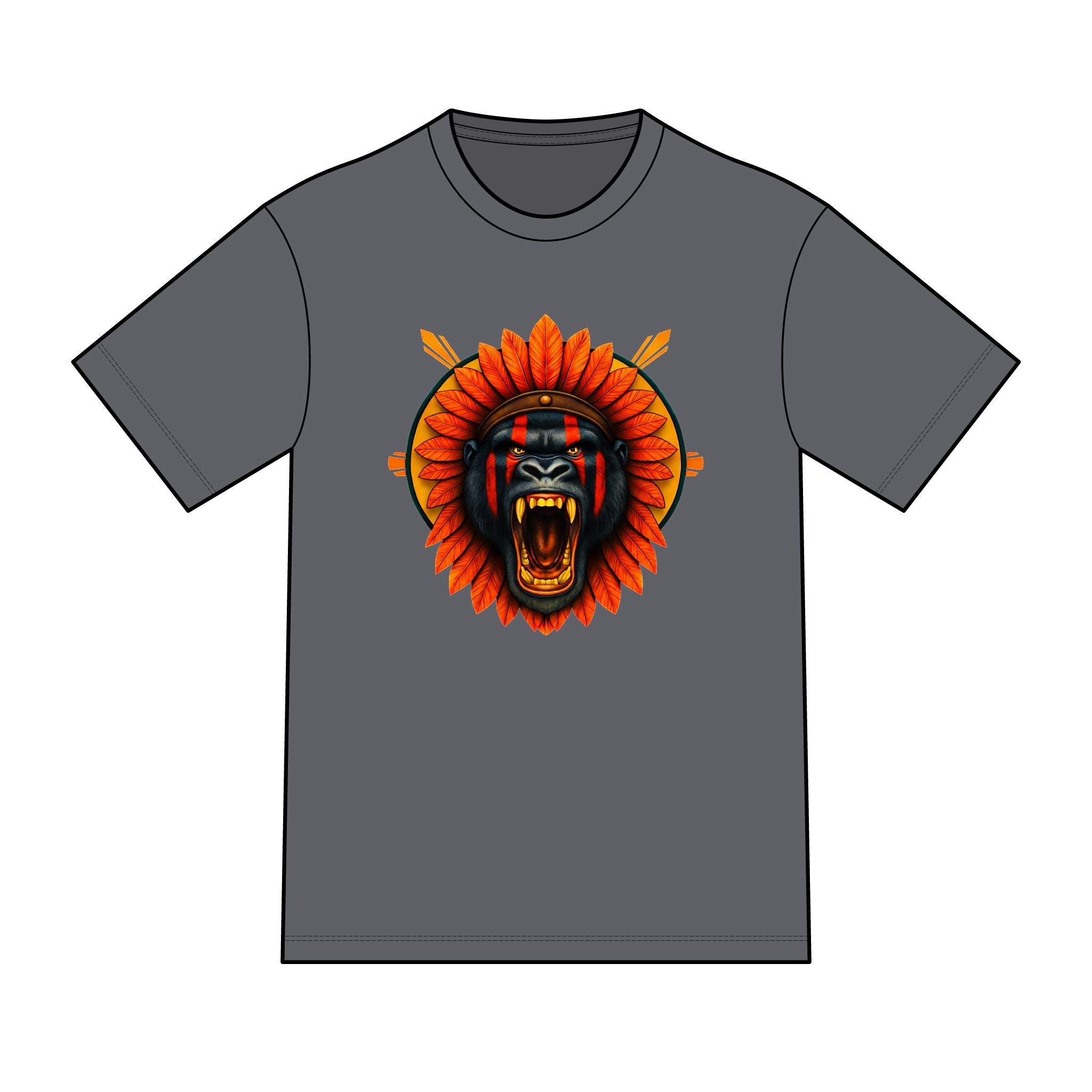 magic warpaint 12 shirt - Tribal Gorilla sun rays
