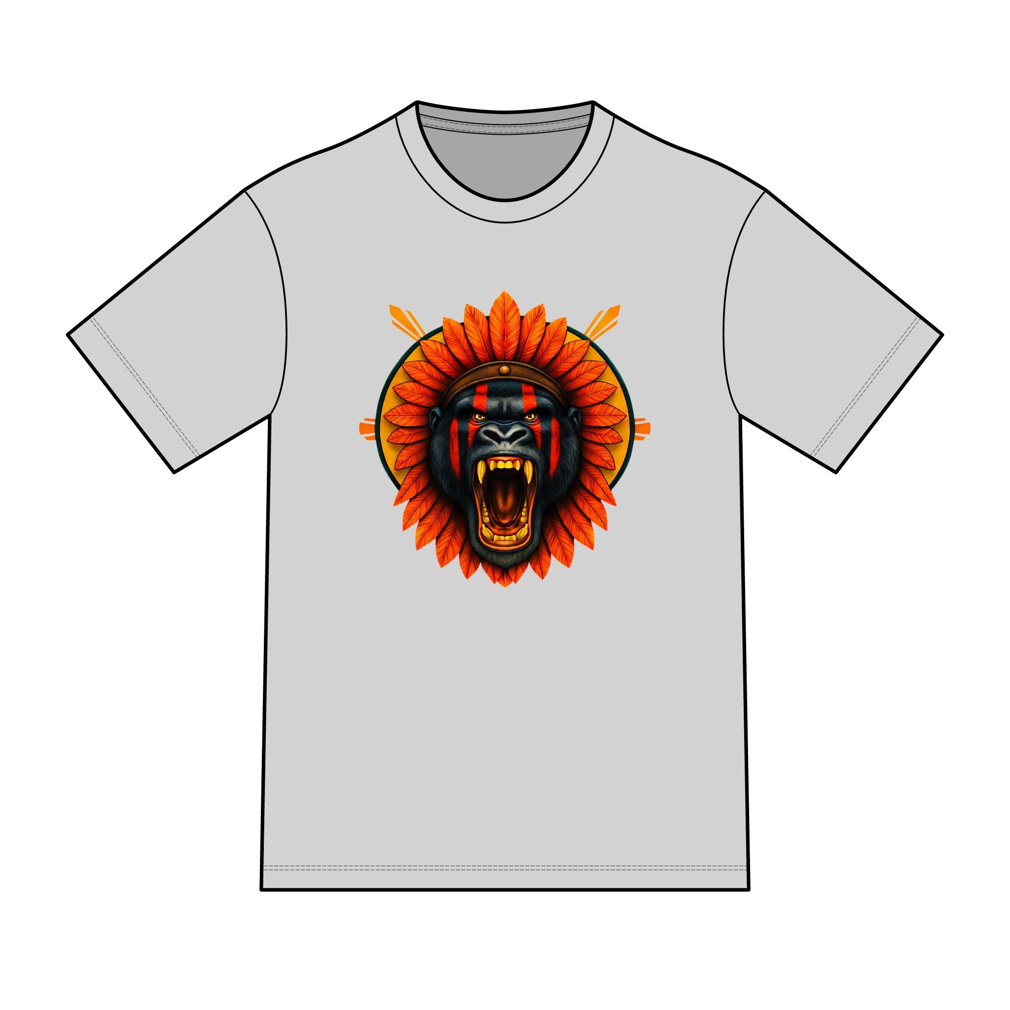 magic warpaint 12 shirt - Tribal Gorilla sun rays