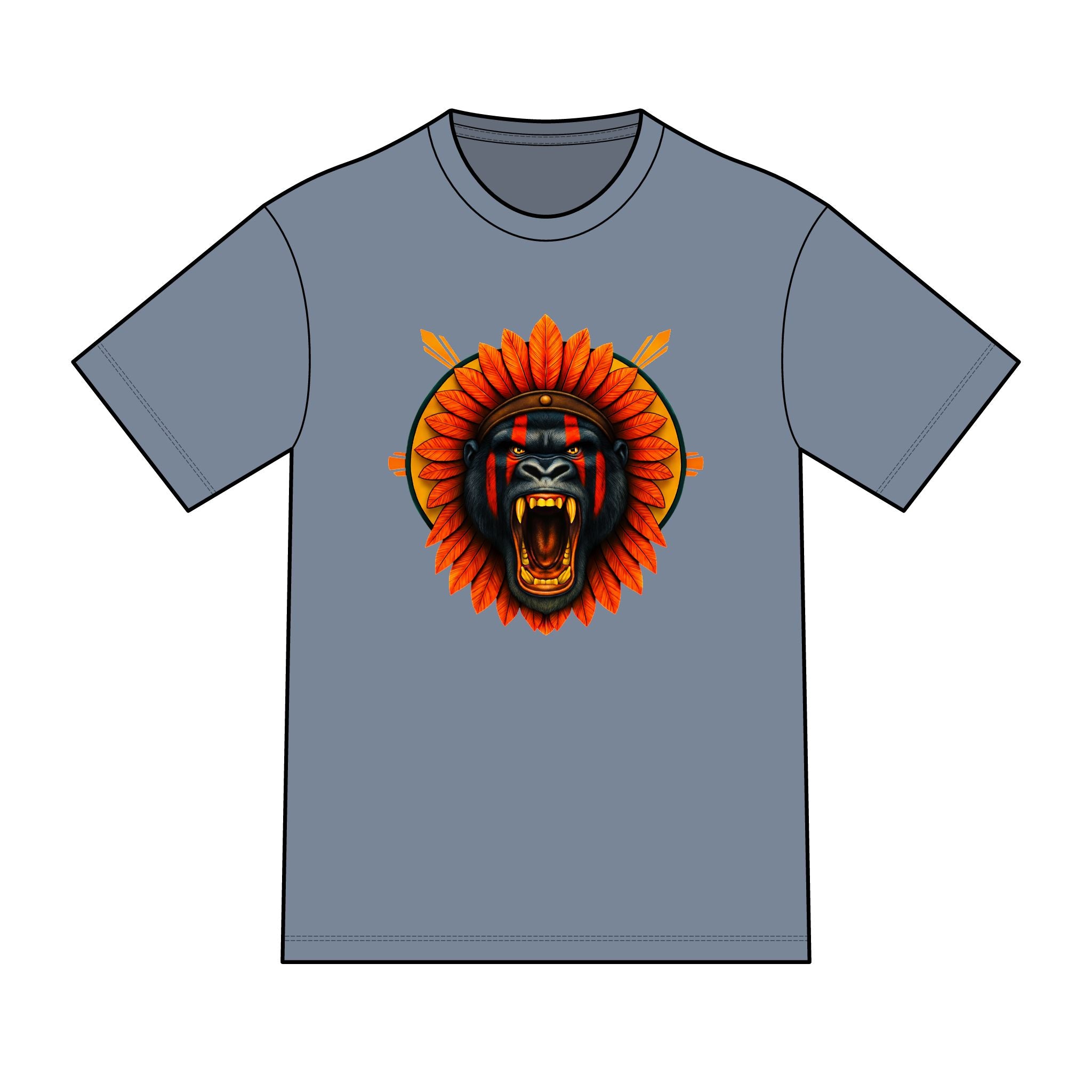 magic warpaint 12 shirt - Tribal Gorilla sun rays