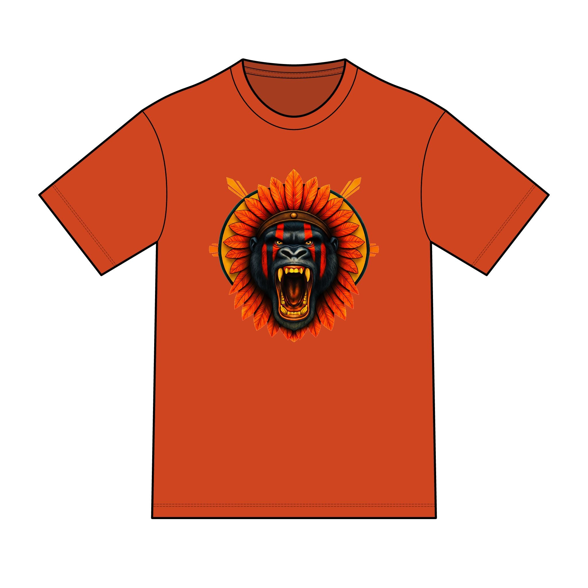magic warpaint 12 shirt - Tribal Gorilla sun rays
