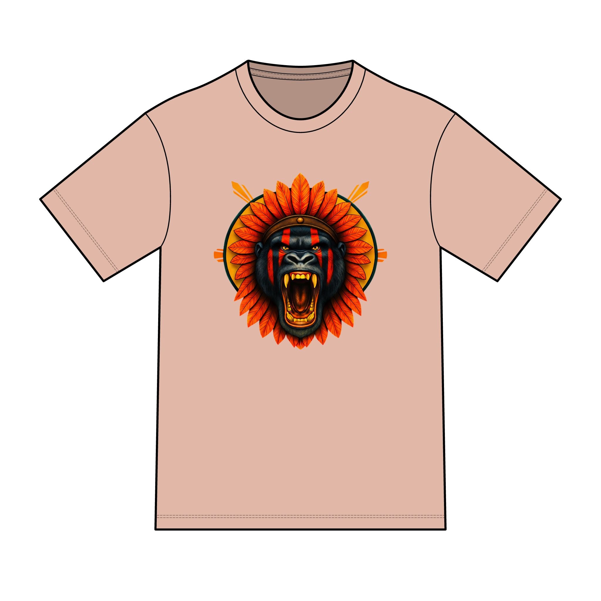 magic warpaint 12 shirt - Tribal Gorilla sun rays