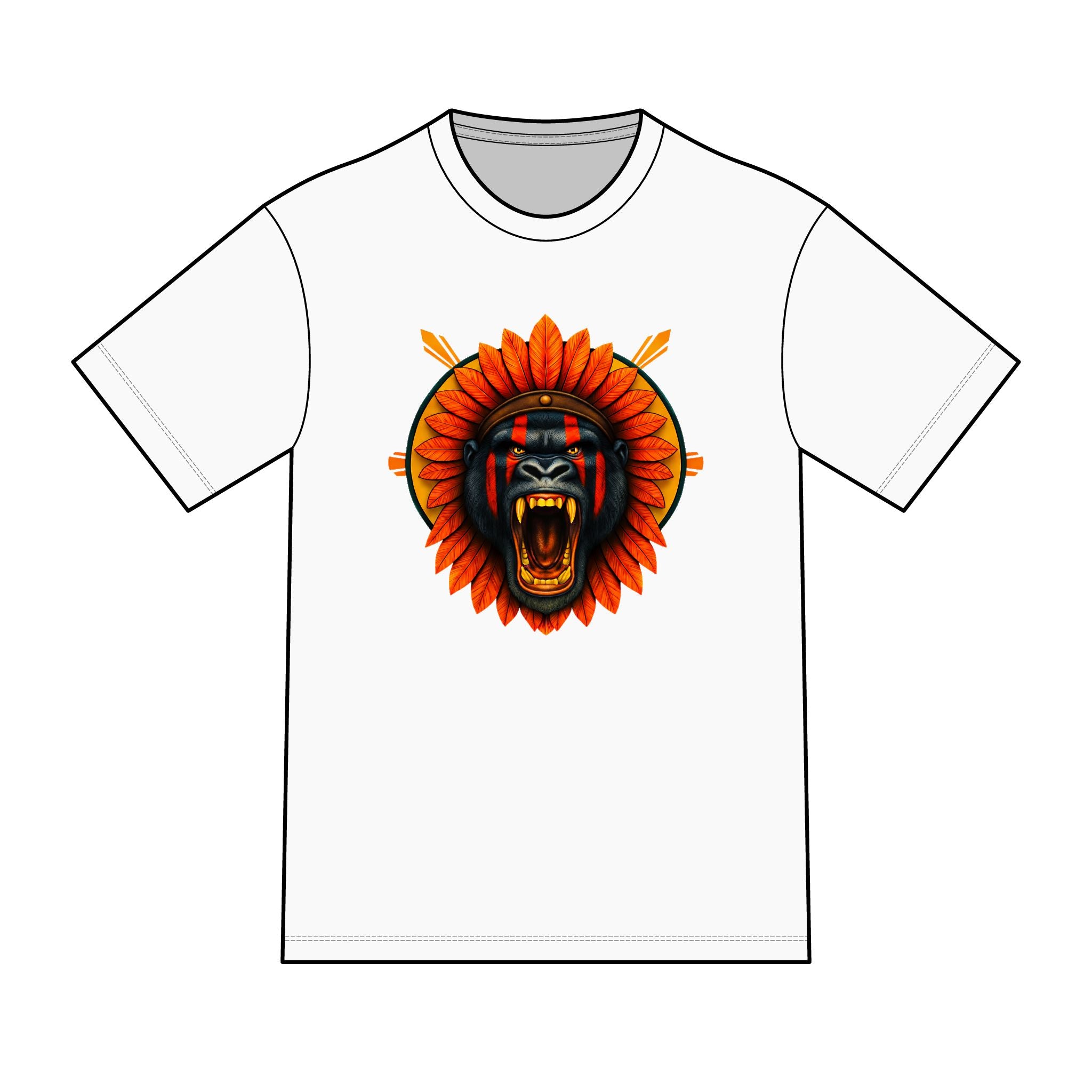 magic warpaint 12 shirt - Tribal Gorilla sun rays