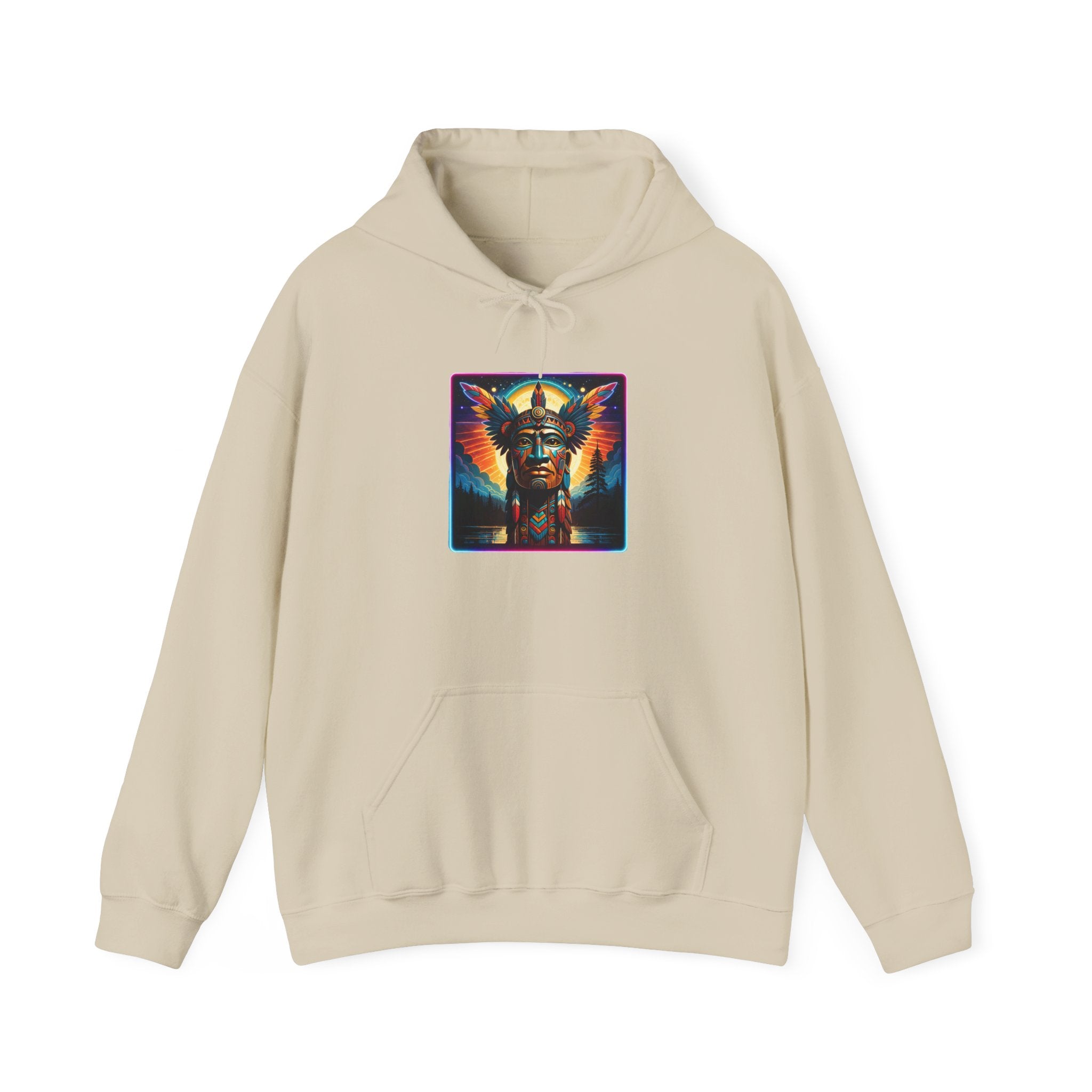 magic warpaint 16 hoodie - native wooden chief