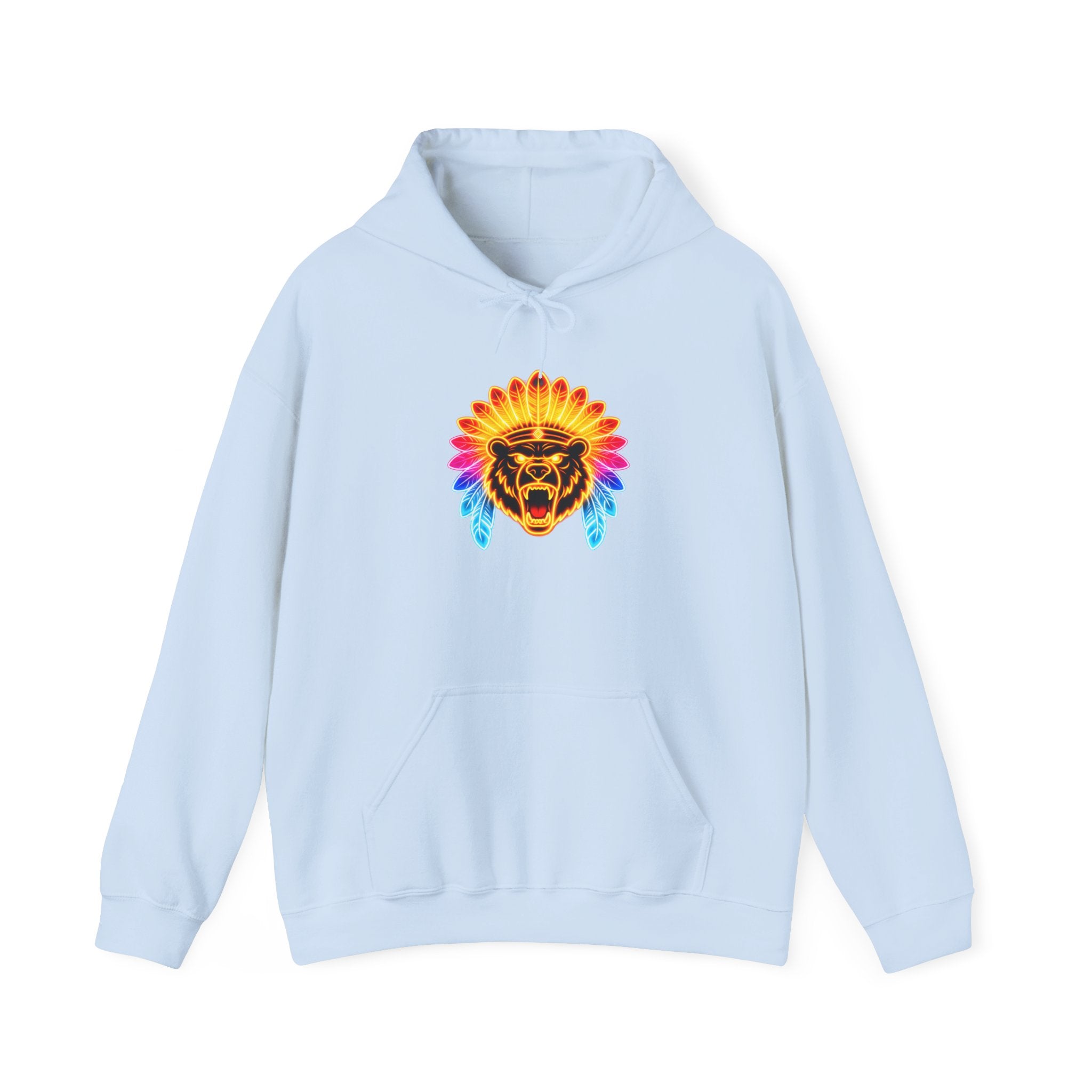 magic warpaint 30 hoodie - neon native bear