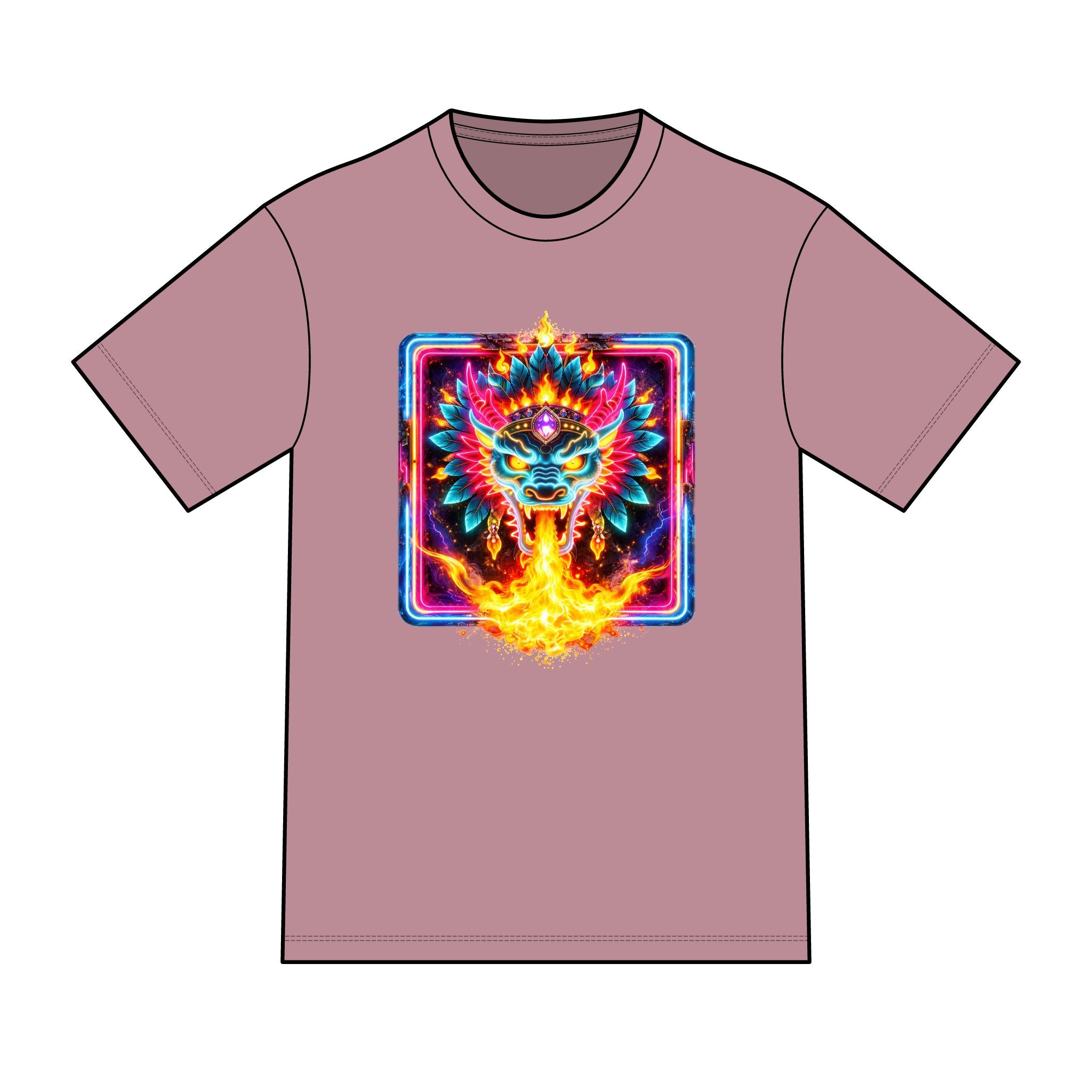 magic warpaint 07 shirt - neon dragon