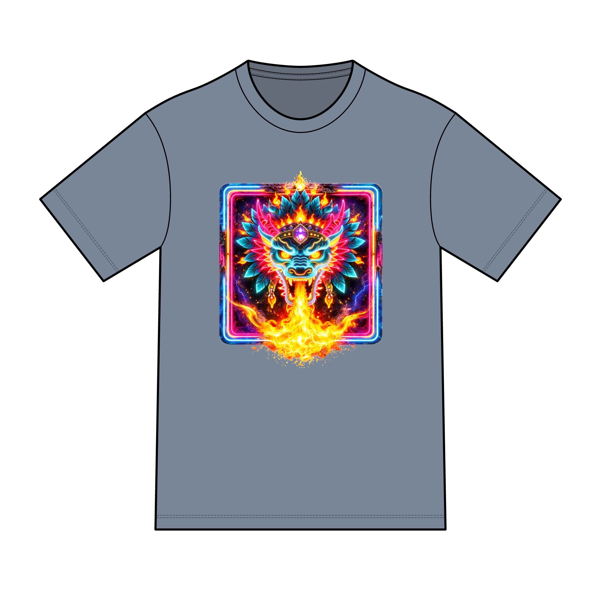 magic warpaint 07 shirt - neon dragon