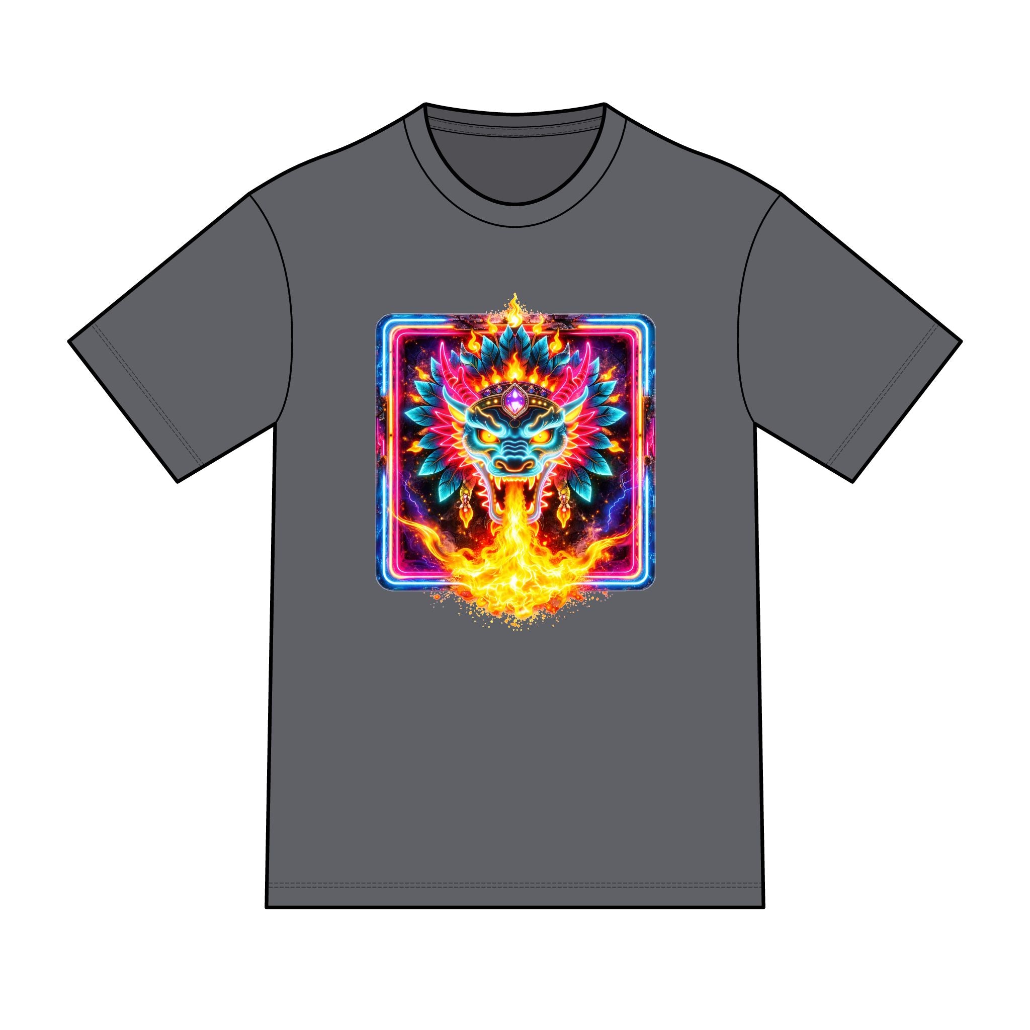 magic warpaint 07 shirt - neon dragon