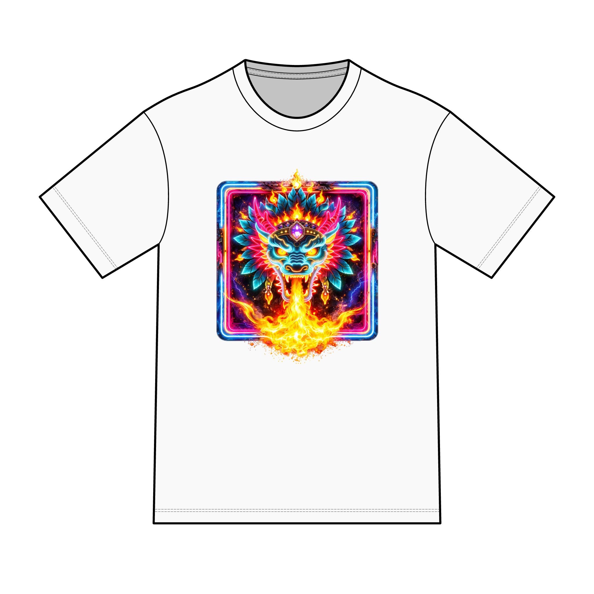 magic warpaint 07 shirt - neon dragon