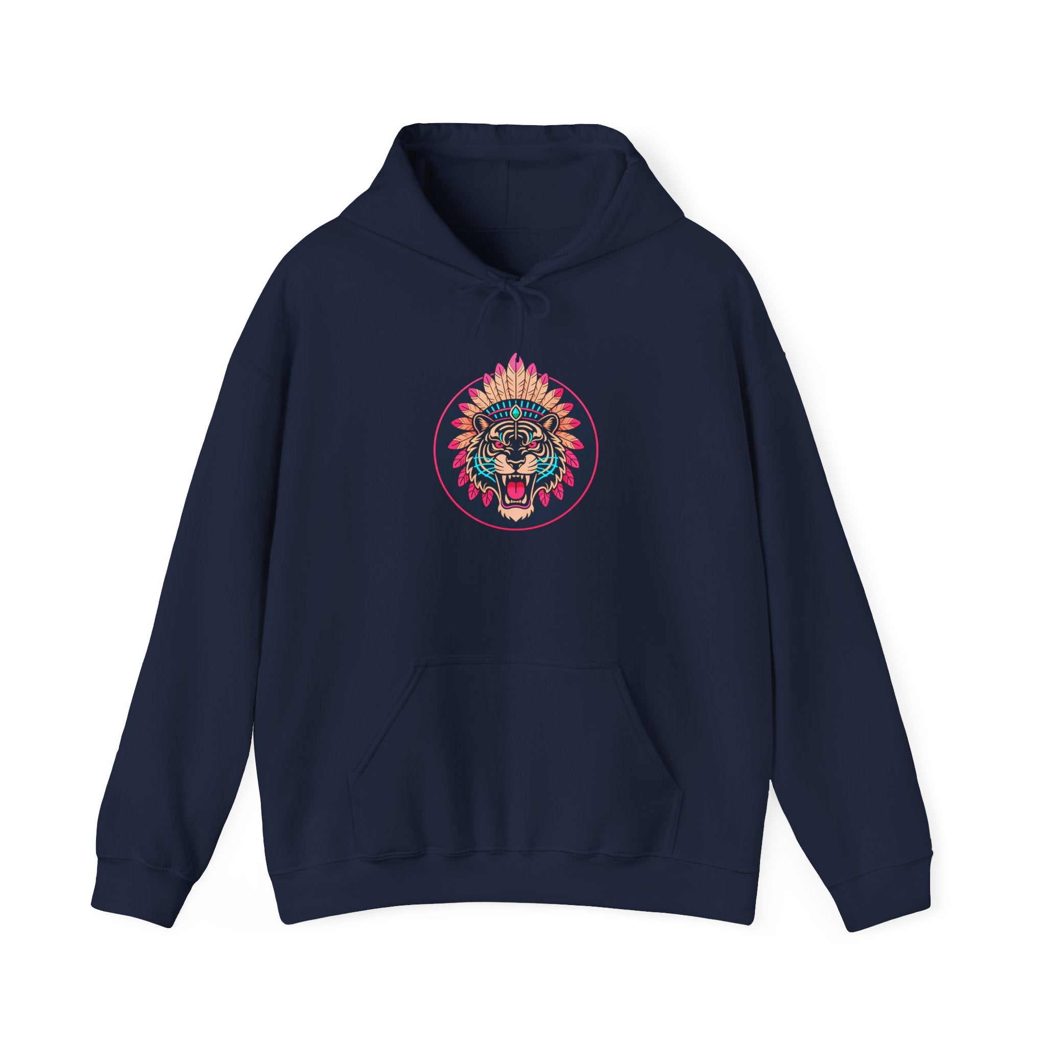 magic warpaint 25 hoodie - native traditional tiger