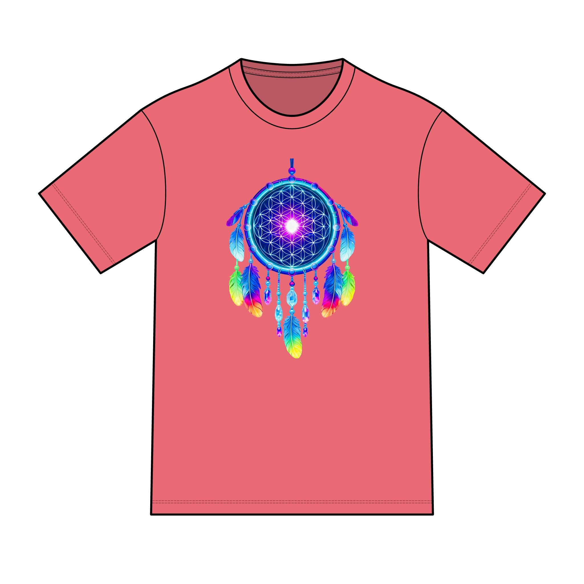 magic warpaint 10 shirt - neon dreamcatcher