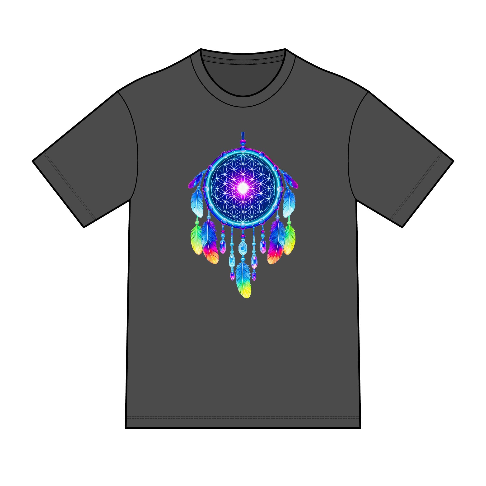 magic warpaint 10 shirt - neon dreamcatcher