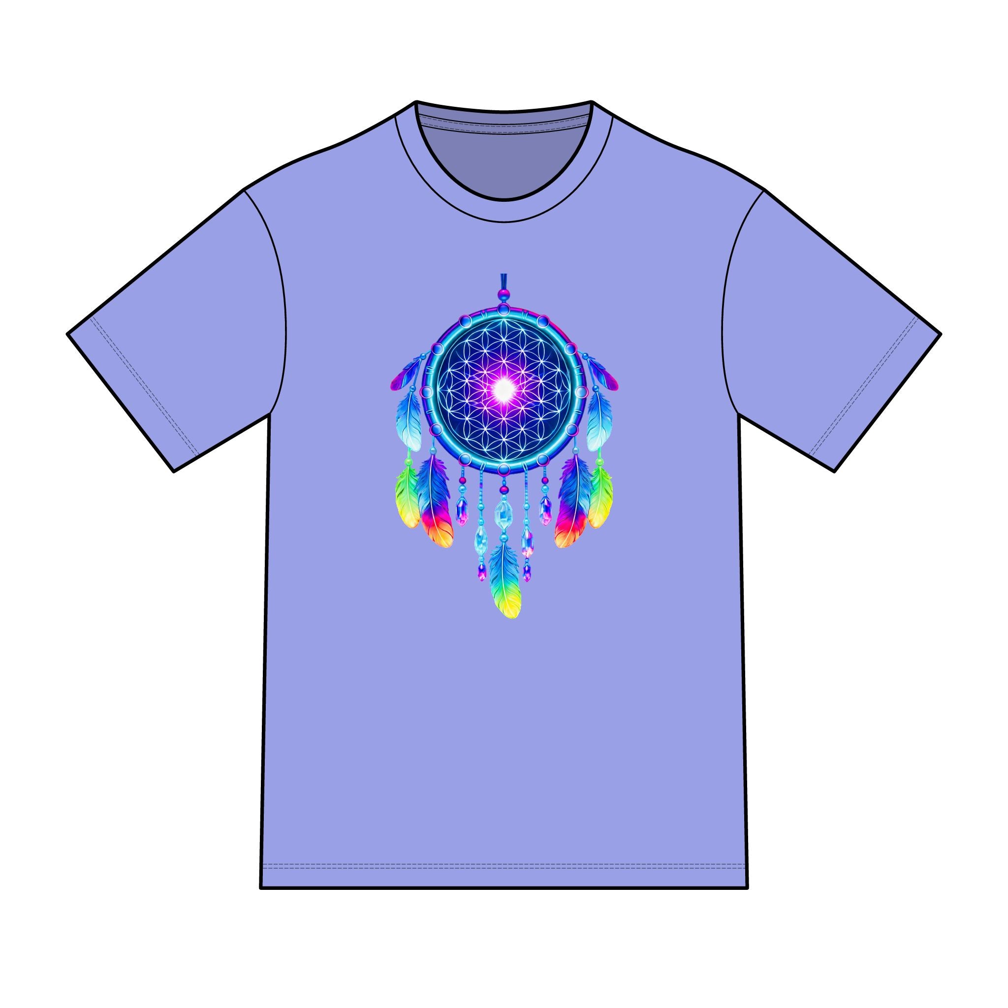 magic warpaint 10 shirt - neon dreamcatcher