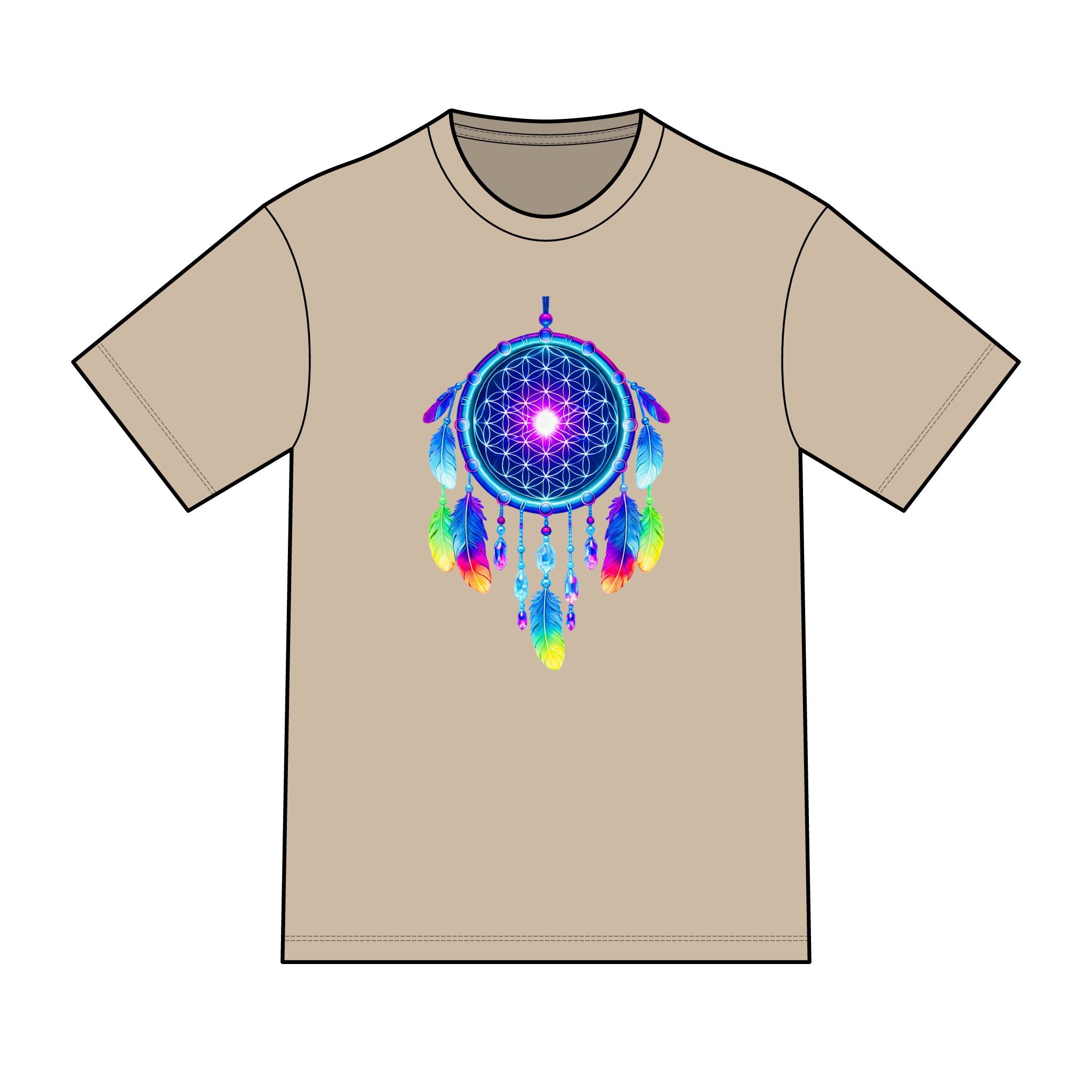 magic warpaint 10 shirt - neon dreamcatcher